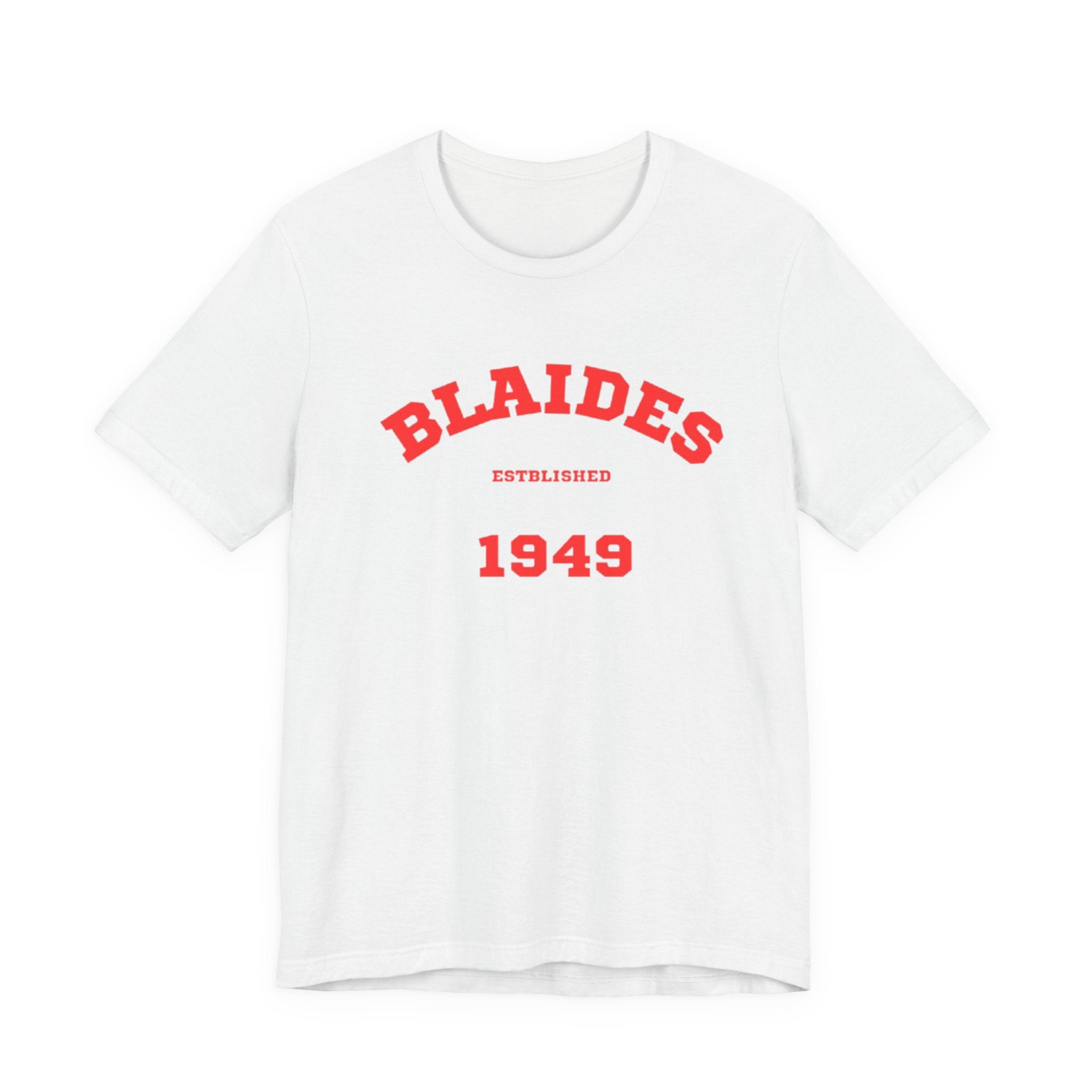Unisex Graphic Tee - Eco-Friendly Unisex Jersey T-Shirt - Comfortable Casual Wear Tee - Blaides 1949 Printed Tee - Gift