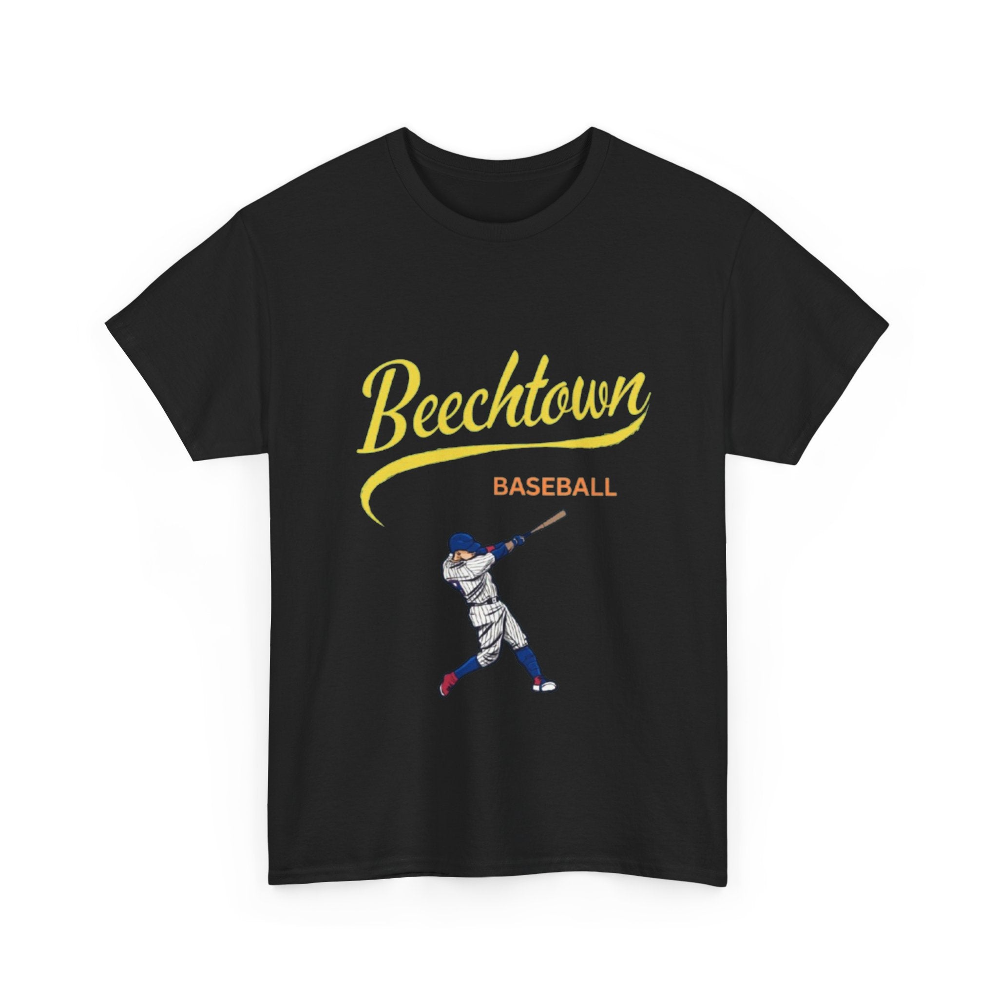Unisex Heavy Cotton Tee - Beachtown Printed T-Shirt - Comfortable Casual Wear Tee - Unique Graphic Tee - Gift