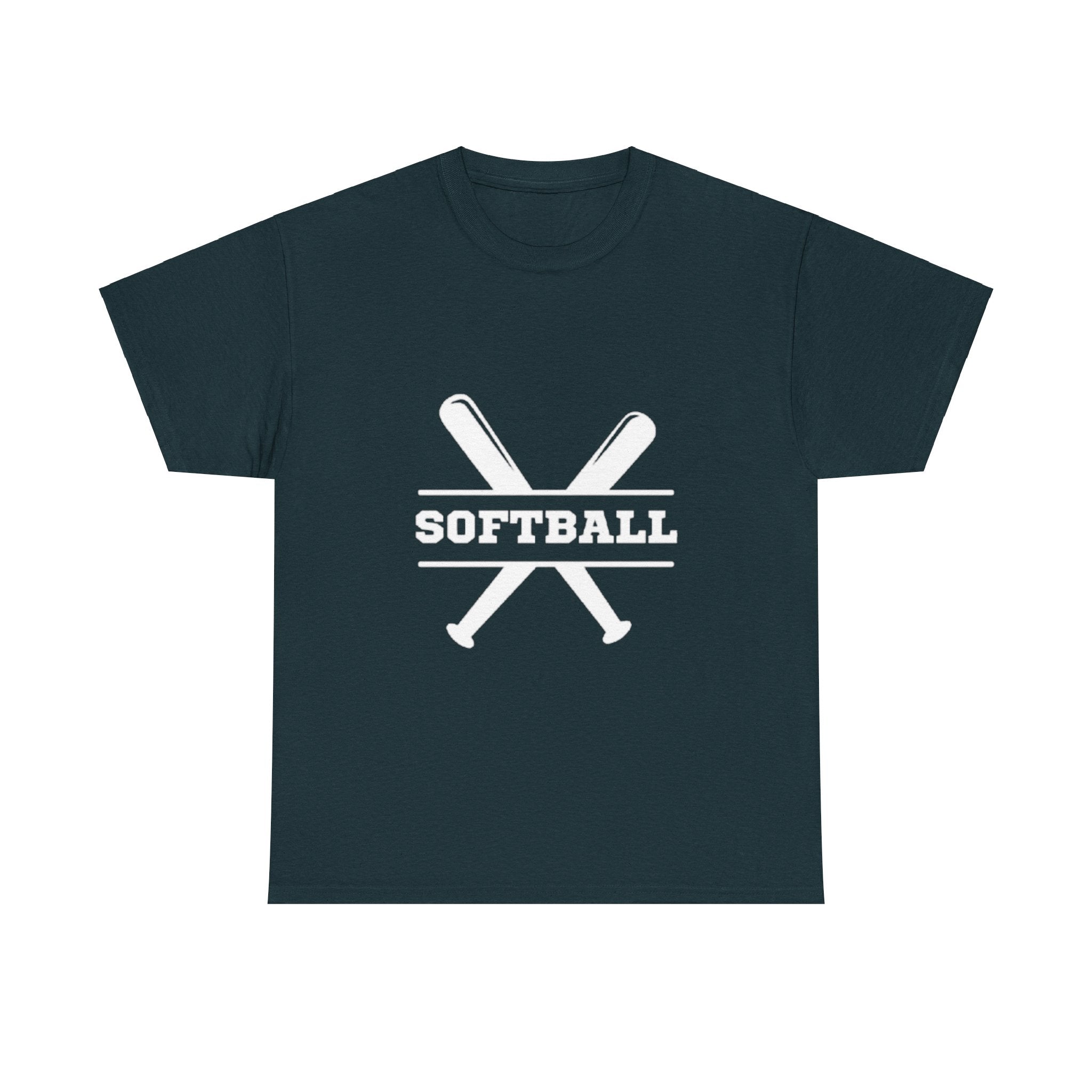 Unisex Heavy Cotton Tee - Softball Printed T-Shirt