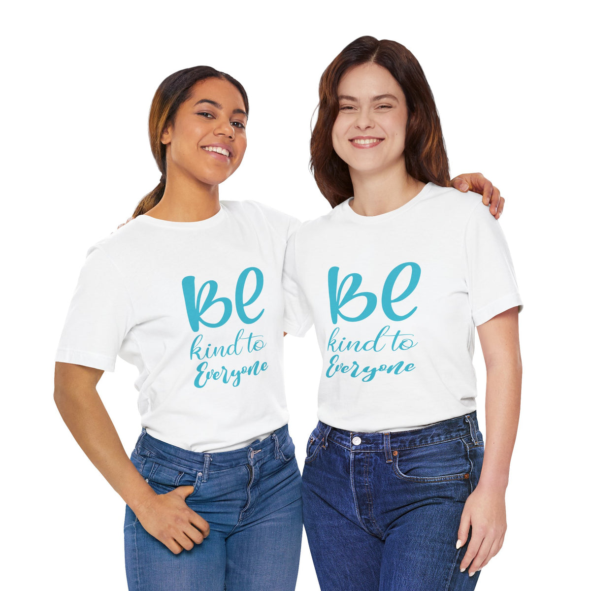 Unisex Graphic Tee - Eco-Friendly Unisex Jersey T-Shirt - Comfortable Casual Wear Tee - Be Kind to Everyone Printed Tee - Gift