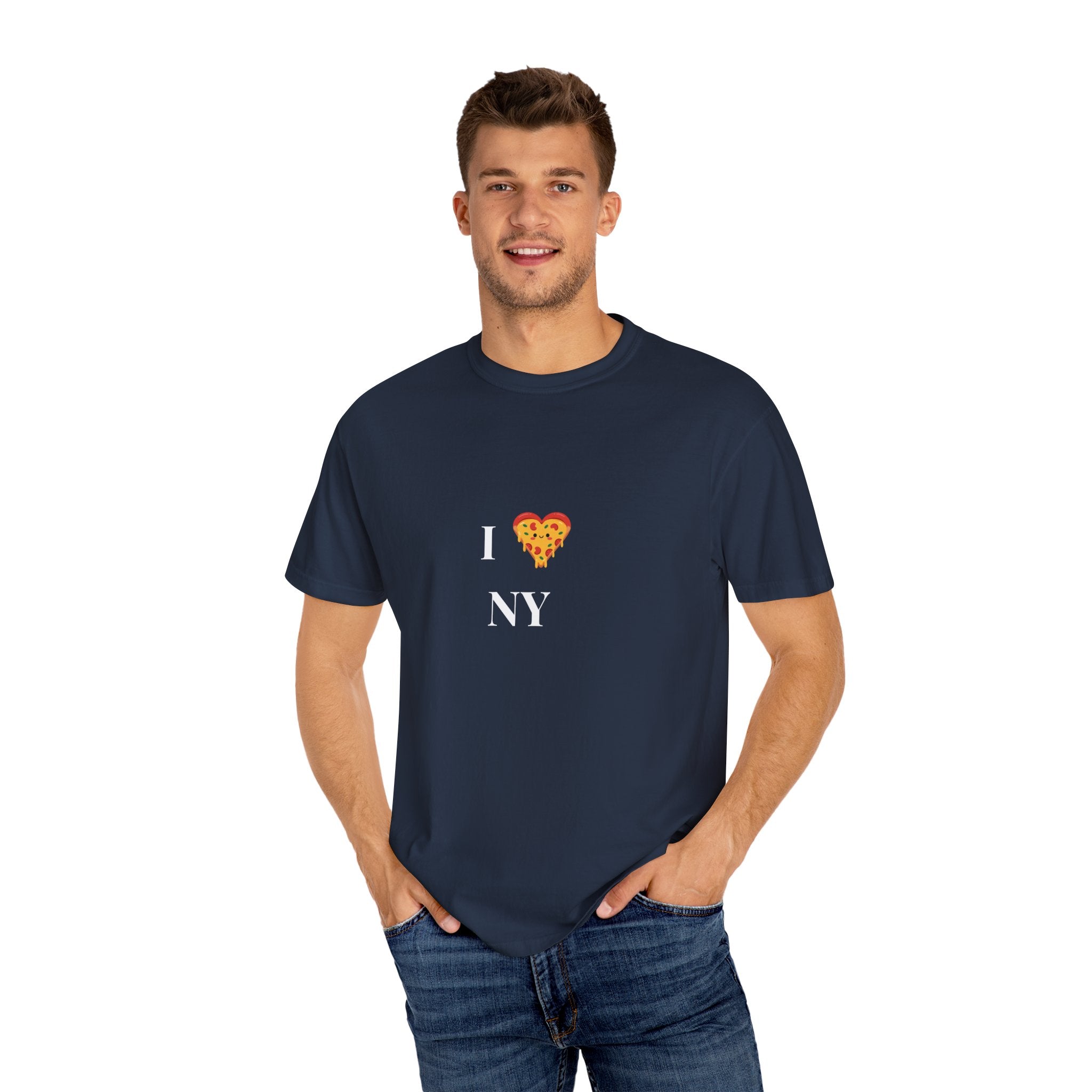 Love Pizza Unisex Garment-Dyed T-Shirt