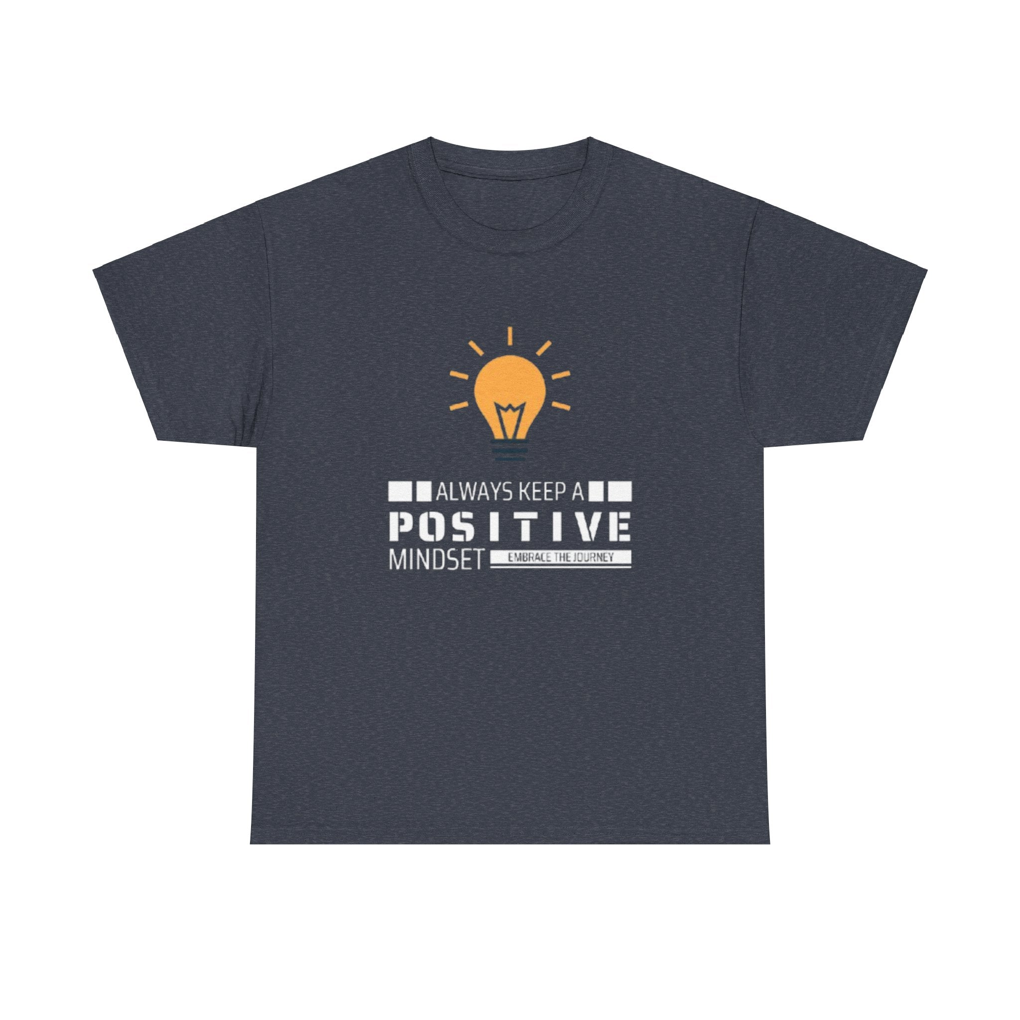 Unisex Heavy Cotton Tee - Positive Mindset Printed T-Shirt