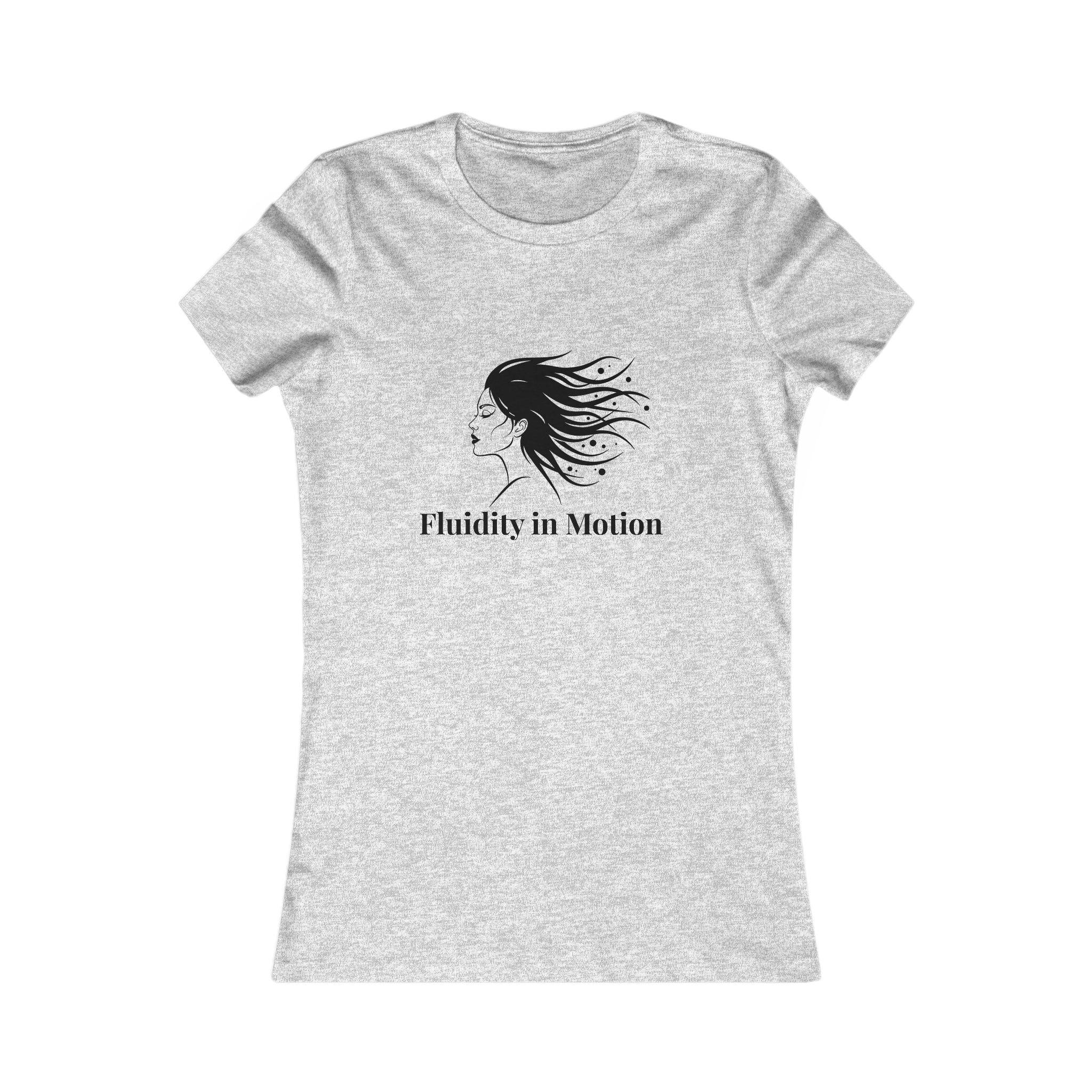 Flowing Beauty Tee - "Fluidity in Motion" Graphic Tee for Women