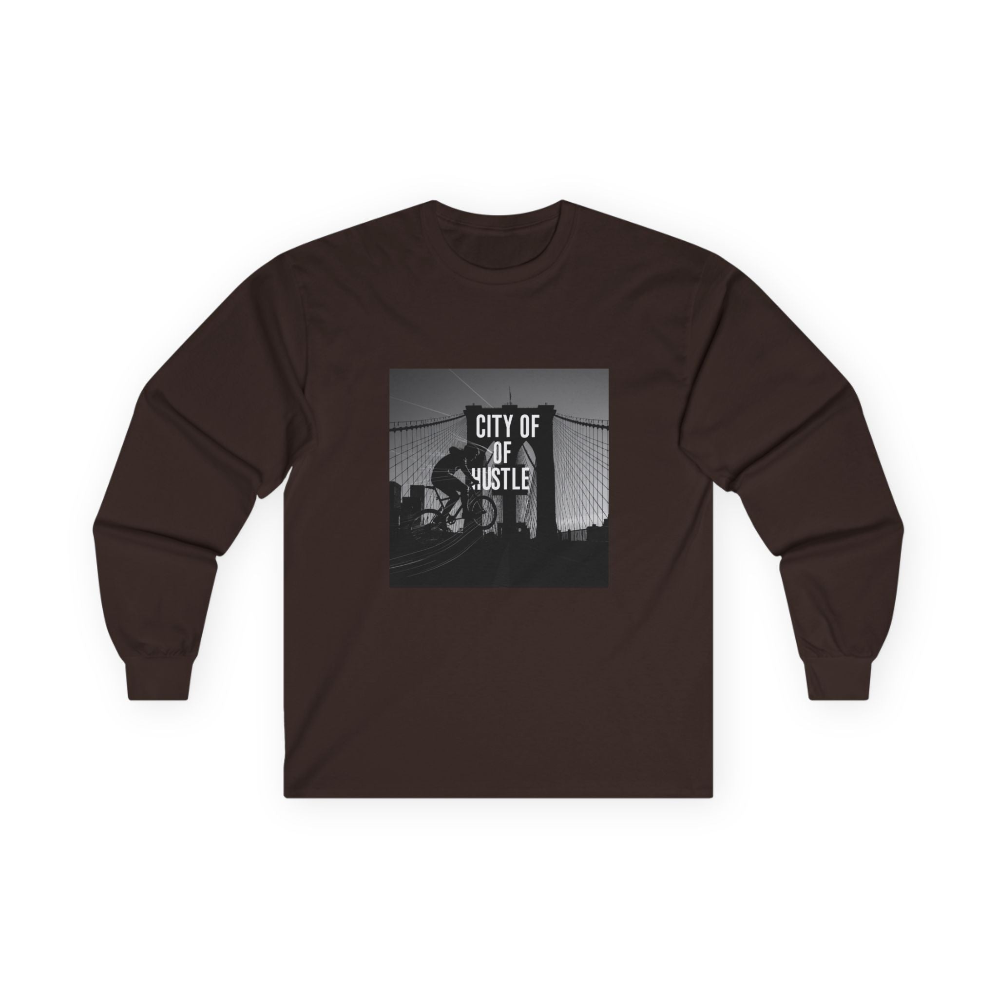 City of Hustle Long Sleeve Tee - Unisex Ultra Cotton T-Shirt for Urban Adventurers