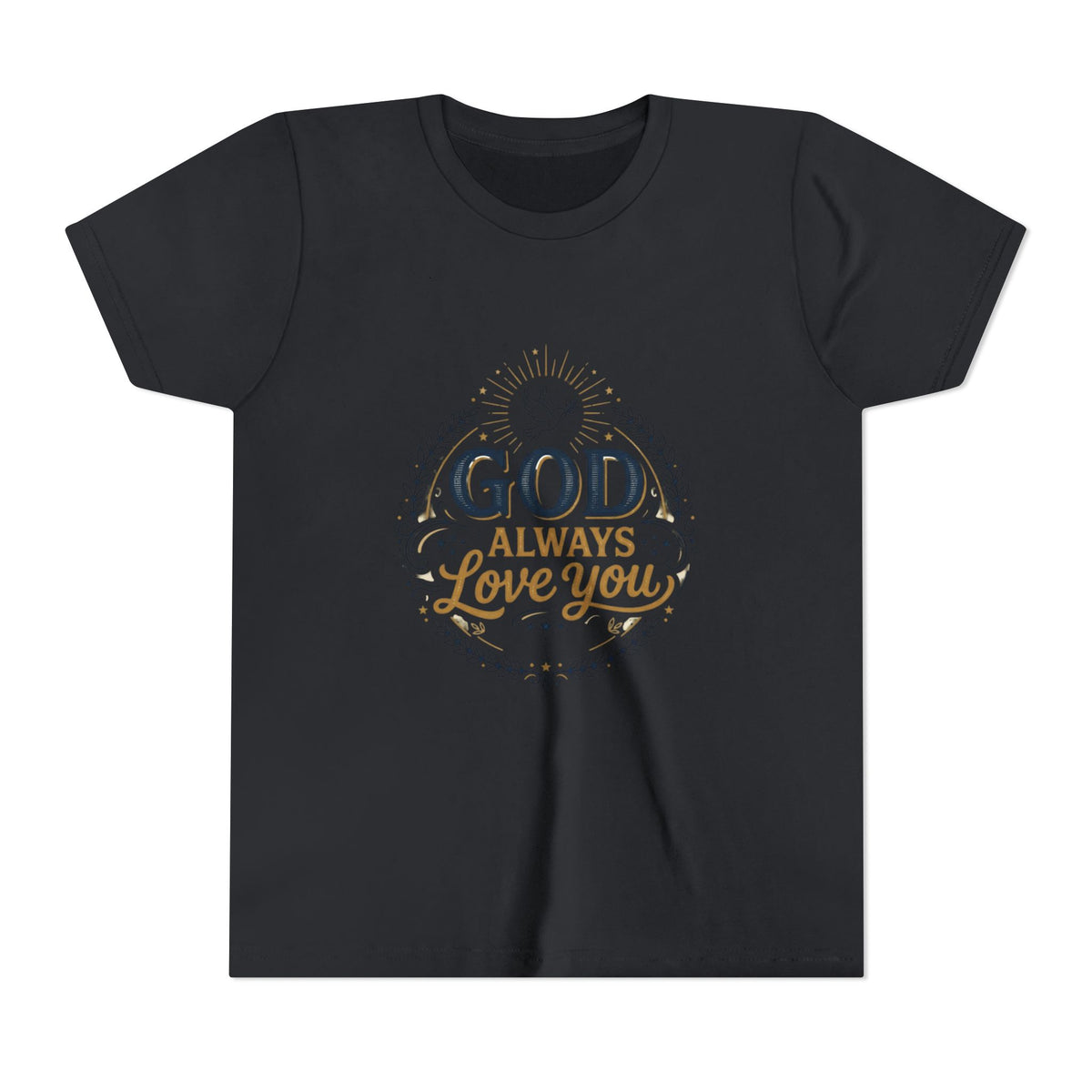 God Always Love You Youth Tee | Faith Christian Kids Shirt