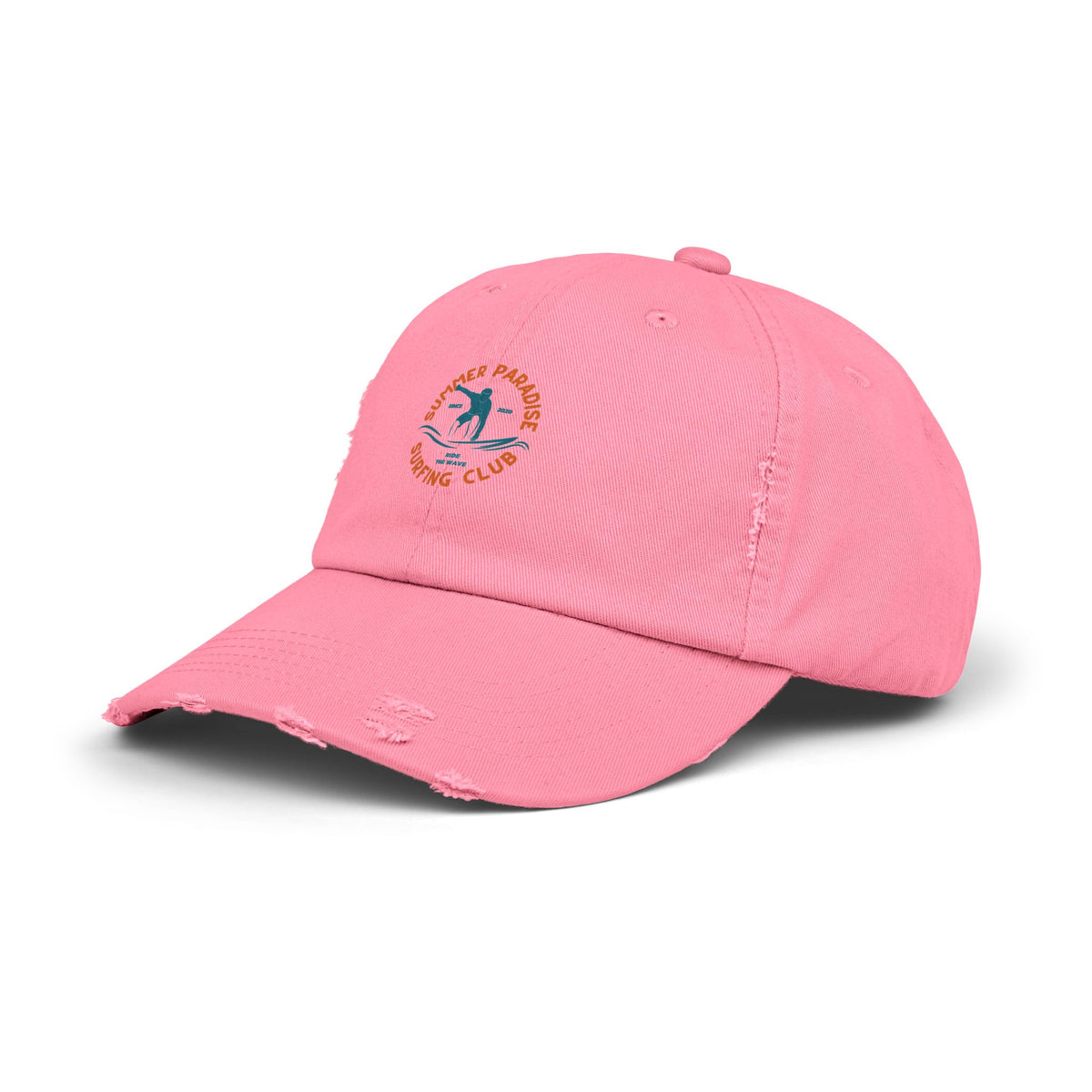 Unisex Distressed Surf Club Cap, Beach Hat, Casual Headwear, Outdoor Accessory, Gift for Surfers, Summer Style