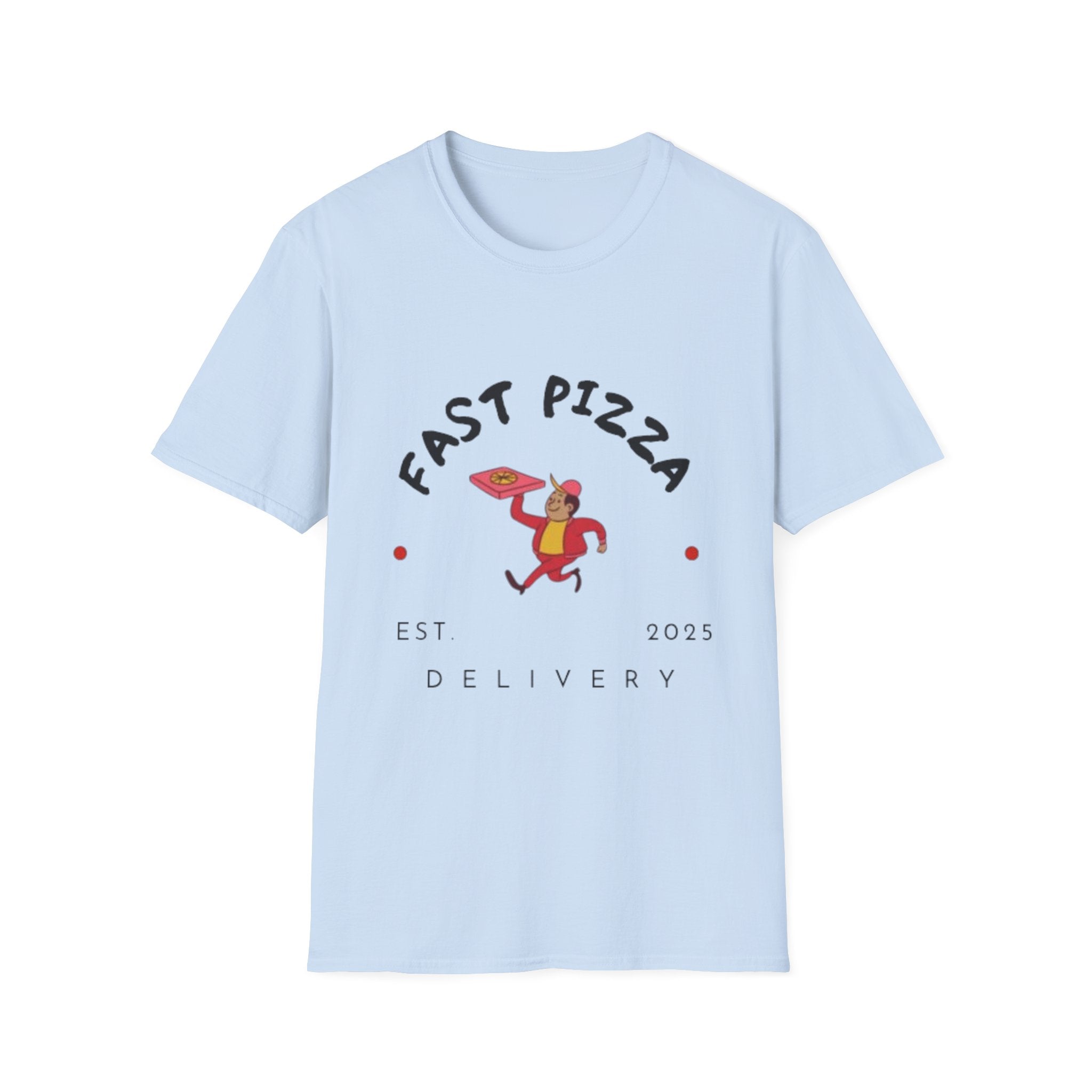 Fast Pizza Unisex T-Shirt – Fun Foodie Graphic Tee, for Pizza Lovers .