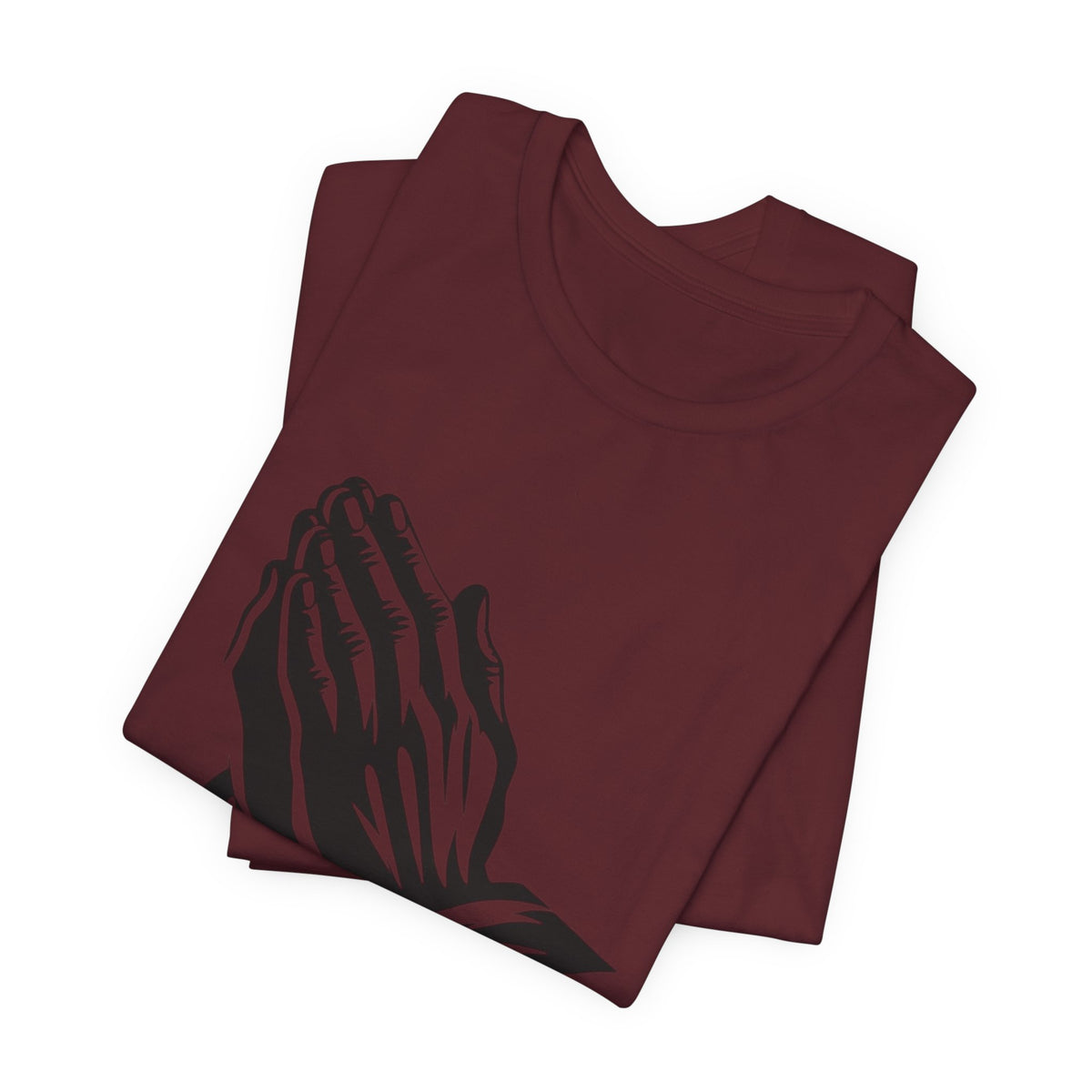 Prayer Hands & Bible T-Shirt — Christian Faith Tee for Church, Prayer, Religious Gifts