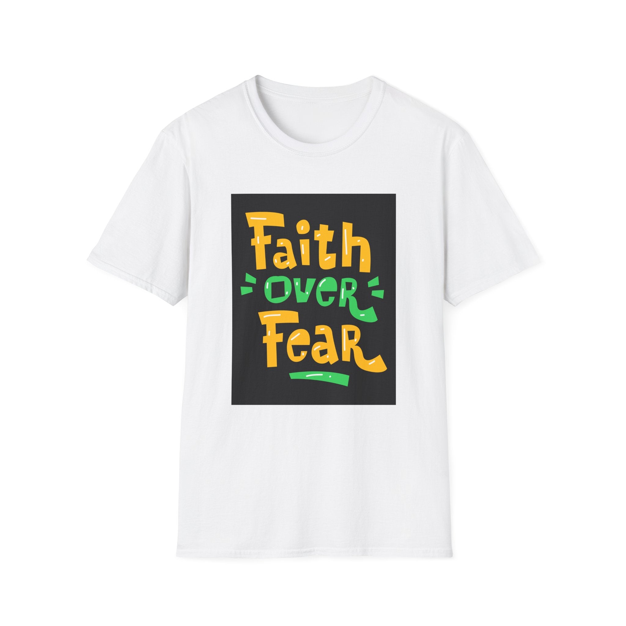 Faith Over Fear Unisex Softstyle T-Shirt - Inspirational Graphic Tee