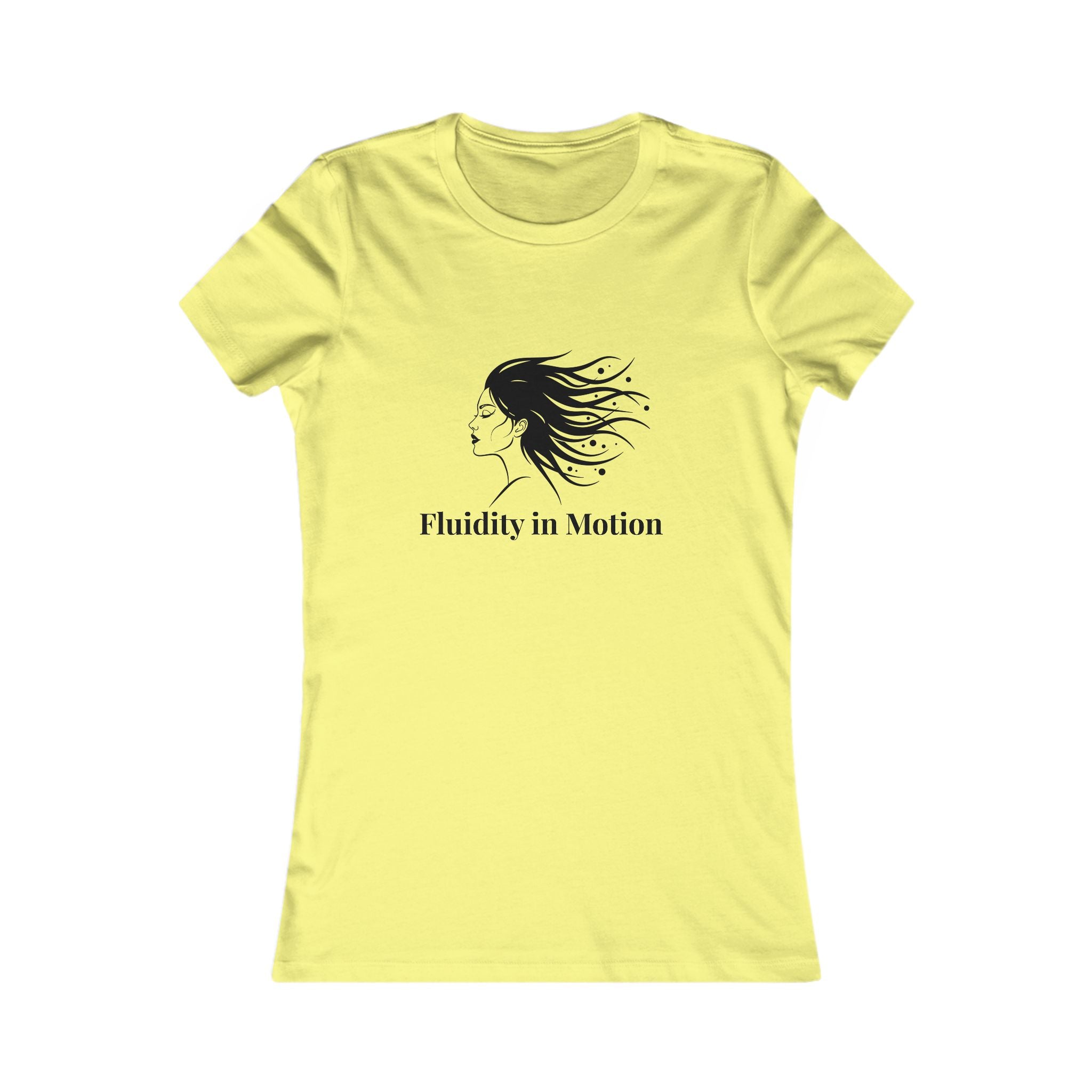 Flowing Beauty Tee - "Fluidity in Motion" Graphic Tee for Women