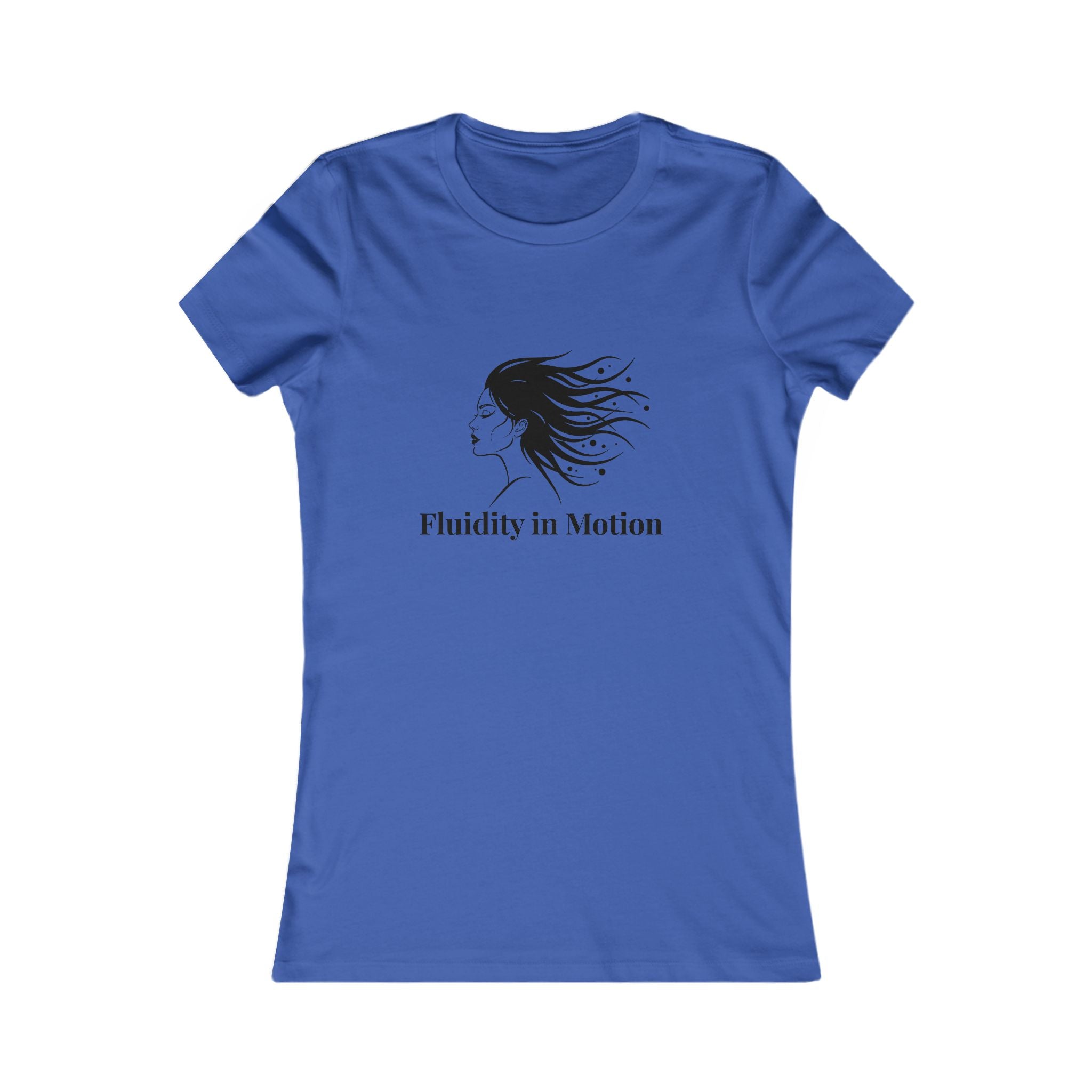 Flowing Beauty Tee - "Fluidity in Motion" Graphic Tee for Women
