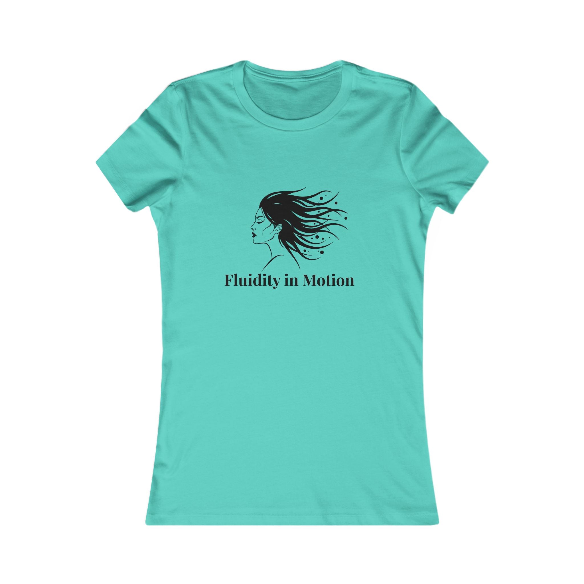 Flowing Beauty Tee - "Fluidity in Motion" Graphic Tee for Women