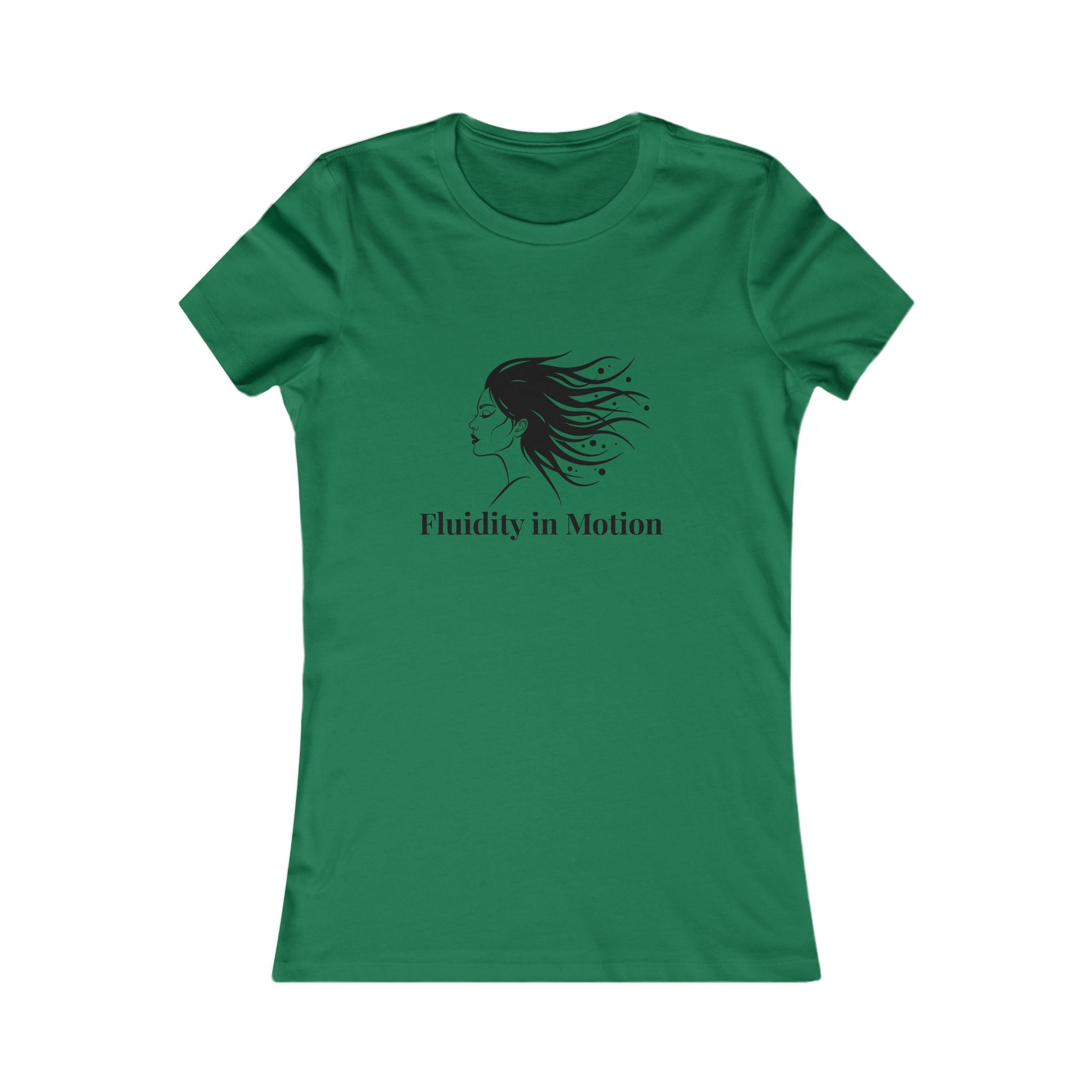 Flowing Beauty Tee - "Fluidity in Motion" Graphic Tee for Women