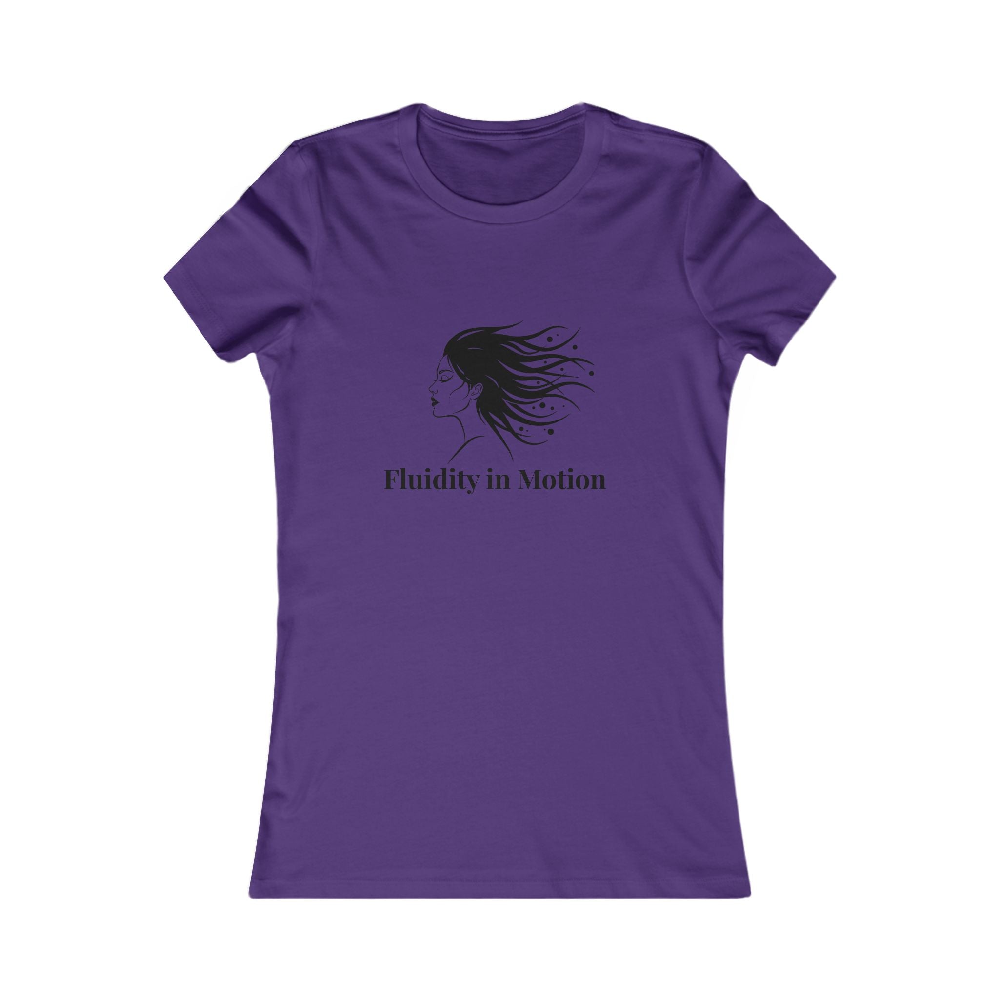 Flowing Beauty Tee - "Fluidity in Motion" Graphic Tee for Women
