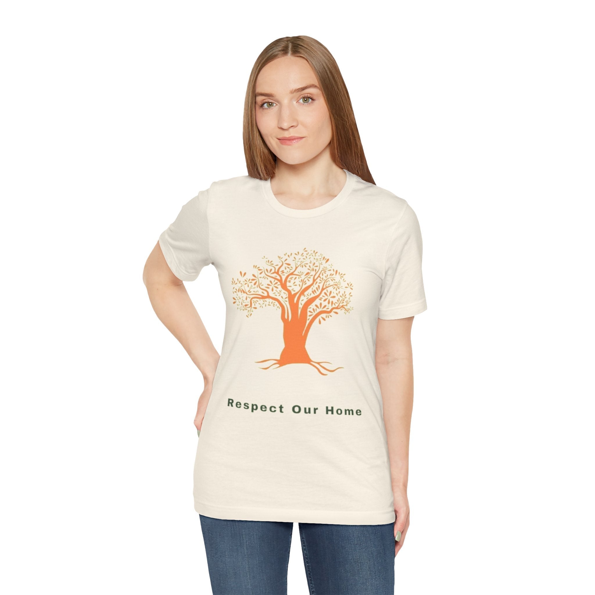 Respect Our Home Tree Graphic Tee - Eco-Friendly Unisex T-Shirt