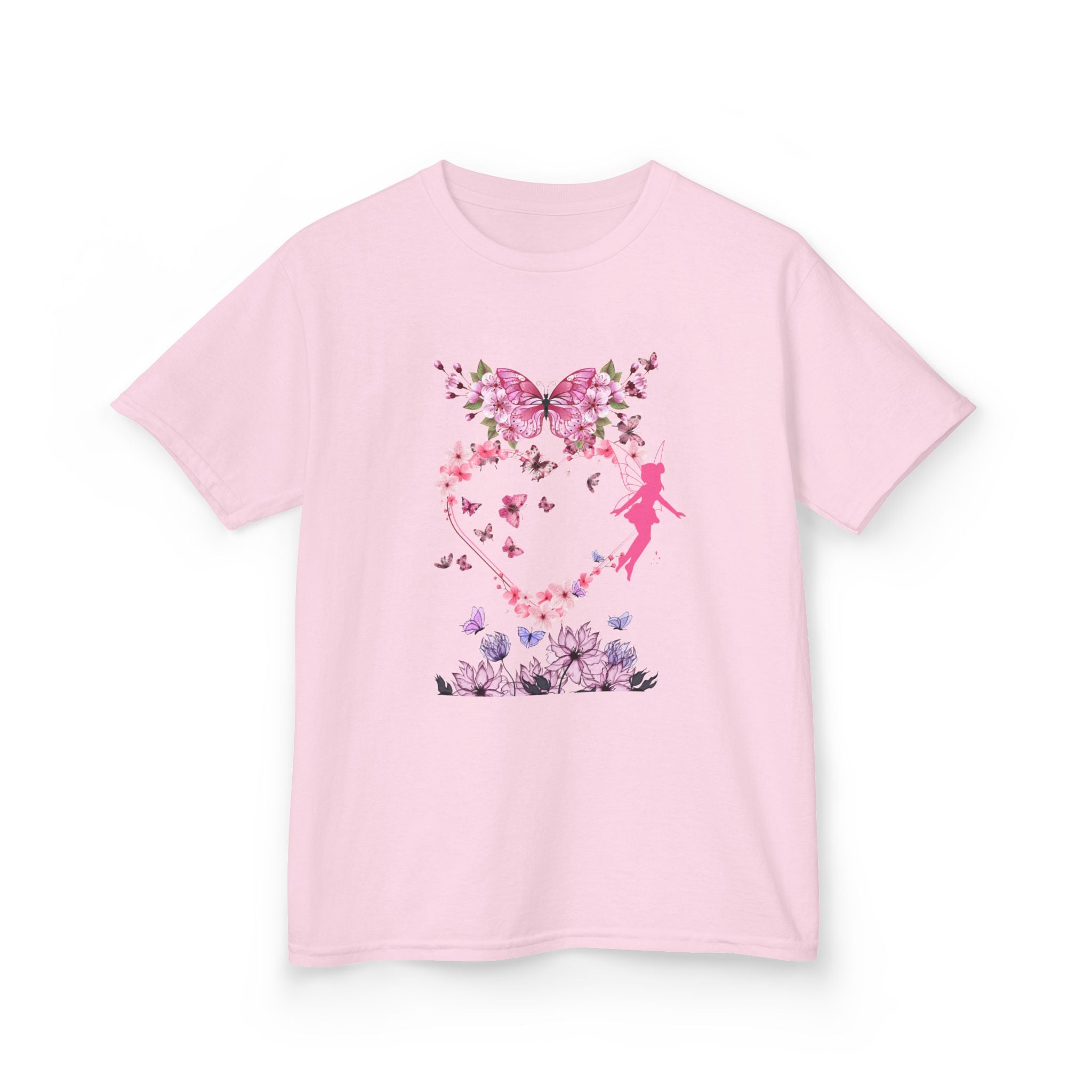 Floral Heart Kids Tee | Cute Floral T-Shirt for Kids, Gift for Birthdays, Spring Outfit, Family Photos, Casual Wear