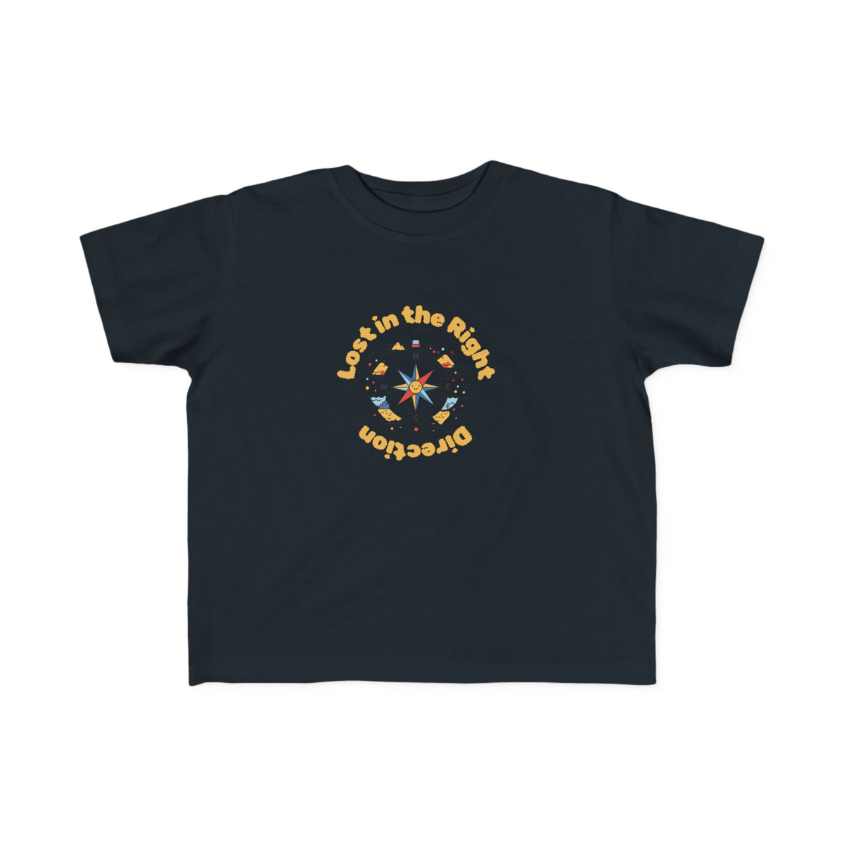 Toddler Tee — "Lost in the Right Direction" Adventure Shirt