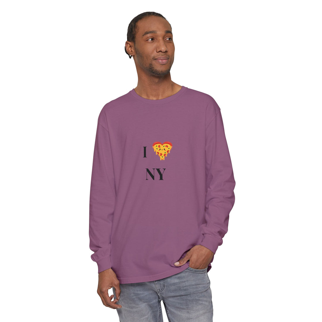 I ❤️ NY Pizza Long Sleeve T-Shirt - Unisex hoodie with printed logo