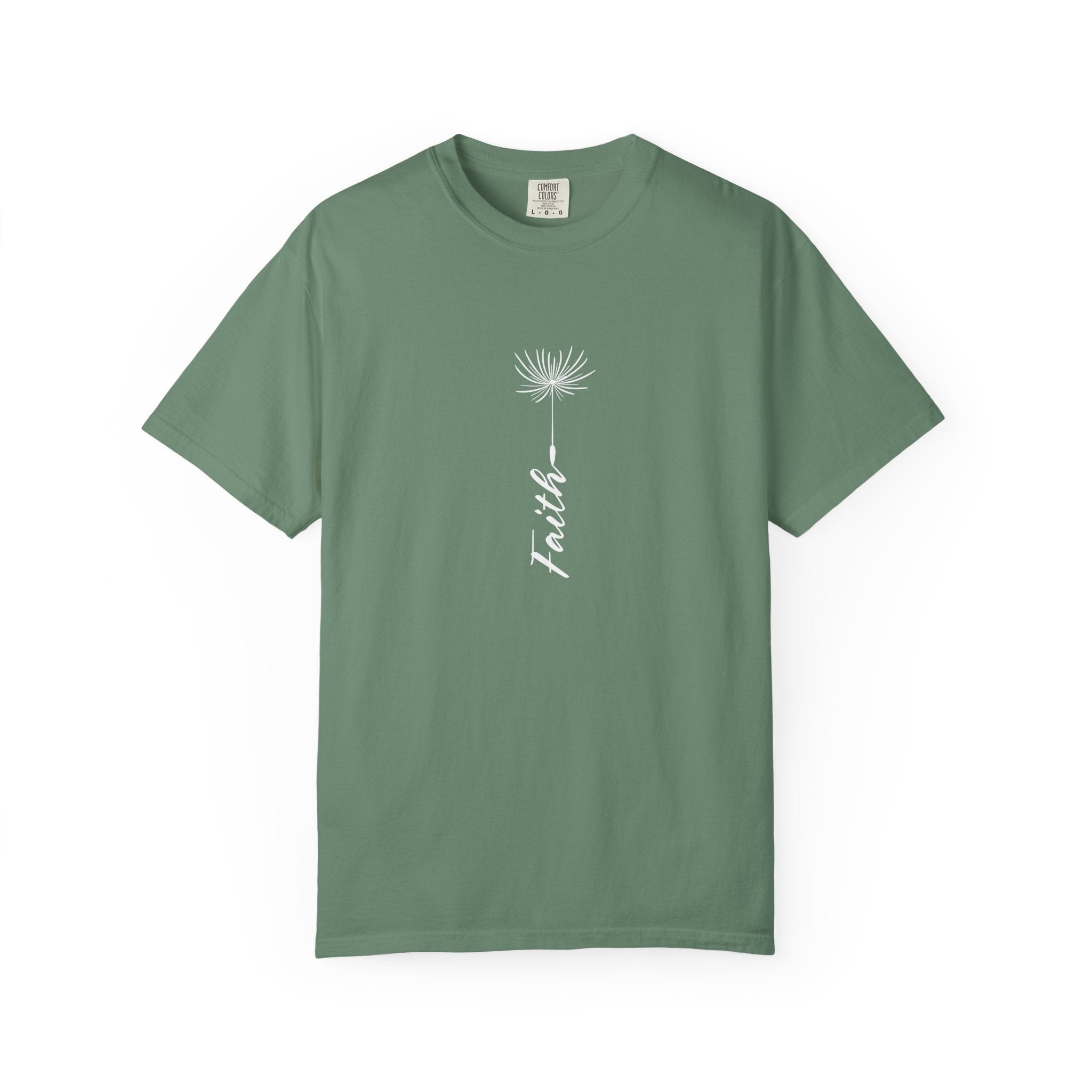 Faith Unisex Garment-Dyed T-Shirt - Inspirational Teal Tee for Everyday Wear