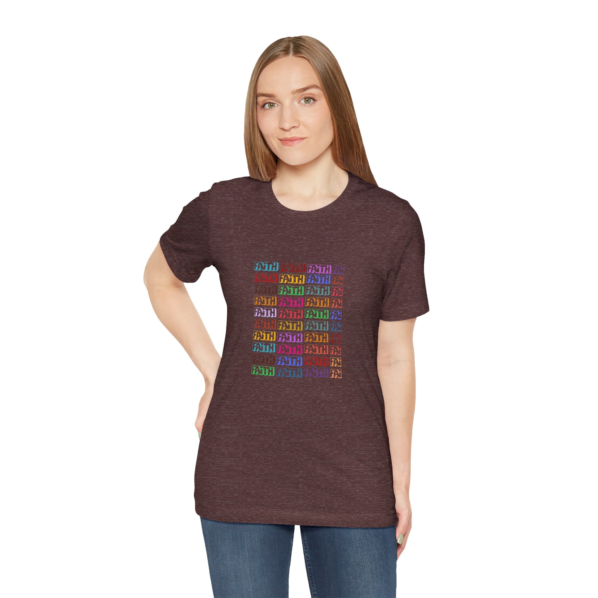 Colorful Textured Unisex Jersey Tee - Trendy Casual Wear