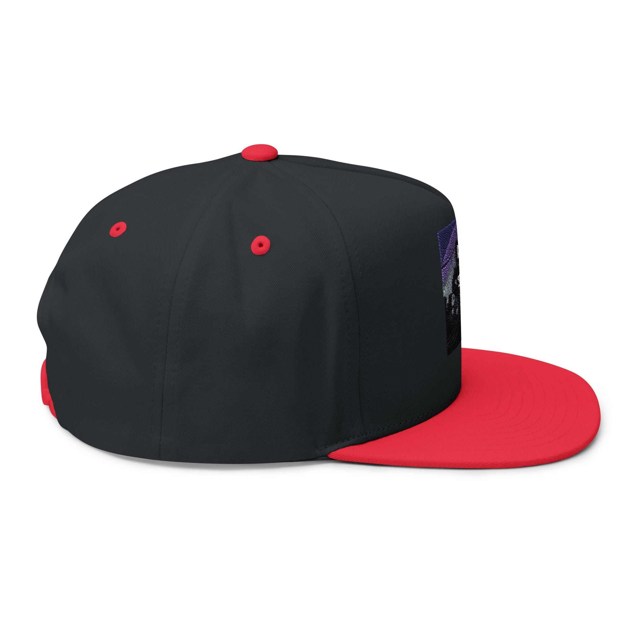 Flat Bill Cap with elegant embroidery City of hustle