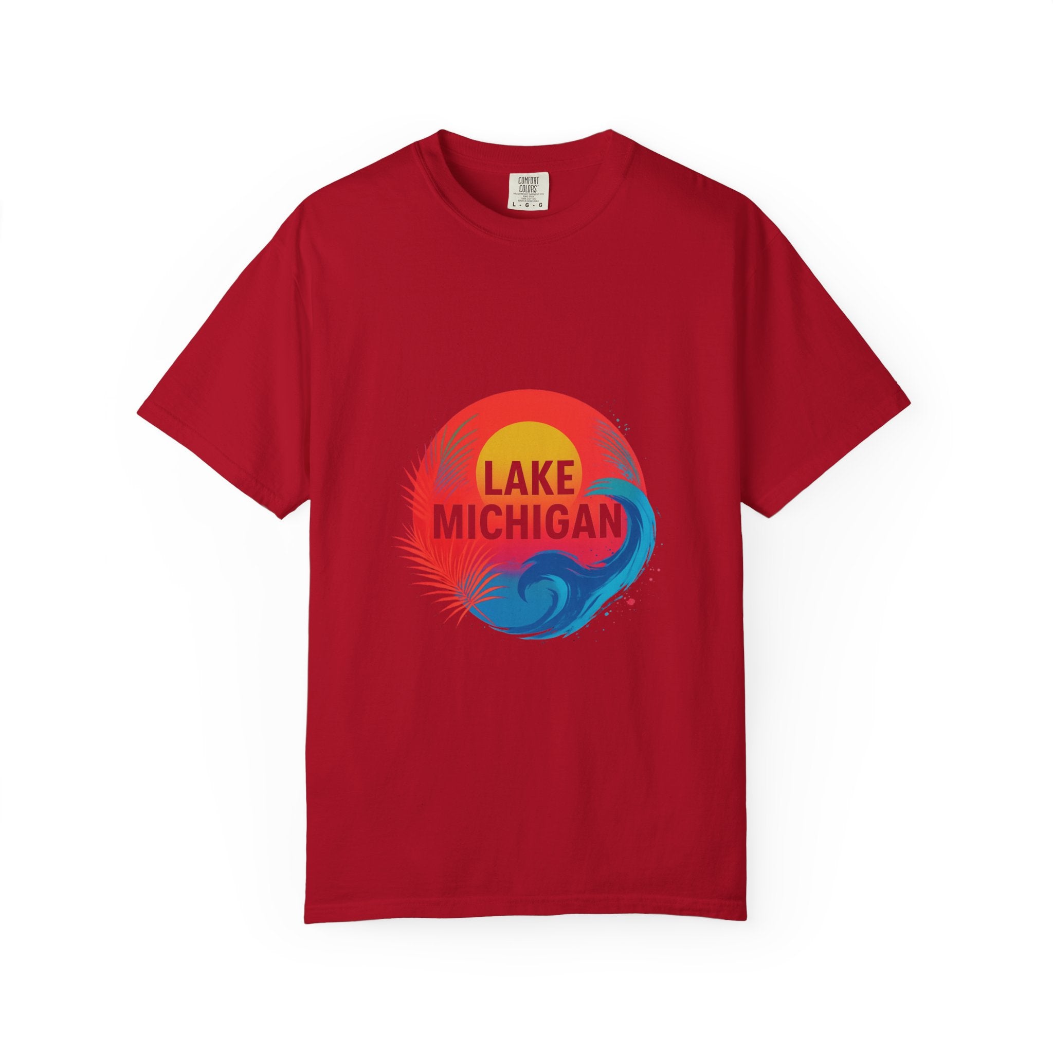 Lake Michigan Graphic T-Shirt, Unisex Summer Tee, Casual Beachwear, Great for Vacations, Lakeside Living, Gift for Travelers