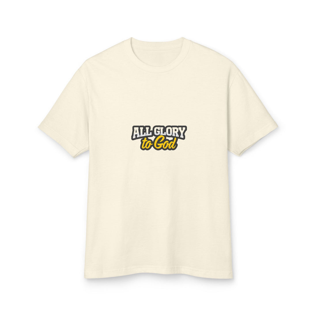 All Glory to God Unisex Heavyweight Tee - crafted with  love of God