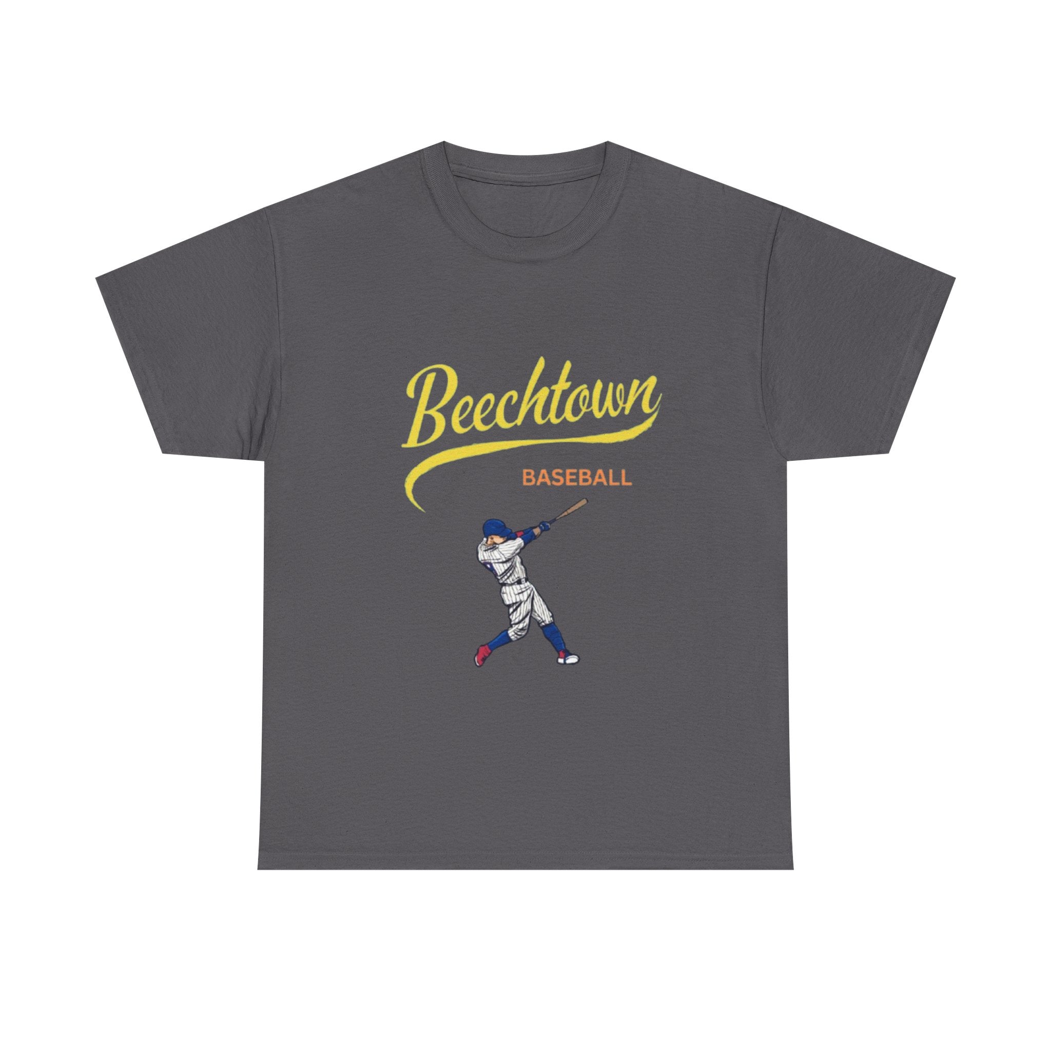 Unisex Heavy Cotton Tee - Beachtown Printed T-Shirt - Comfortable Casual Wear Tee - Unique Graphic Tee - Gift