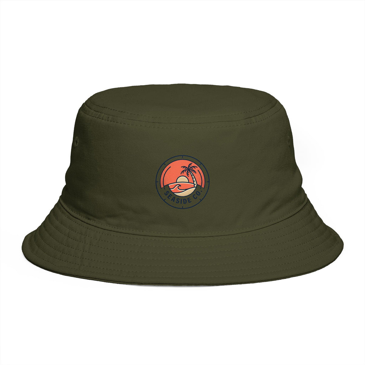 Sunset Palm Bucket Hat — Tropical Surf Vibes Hat