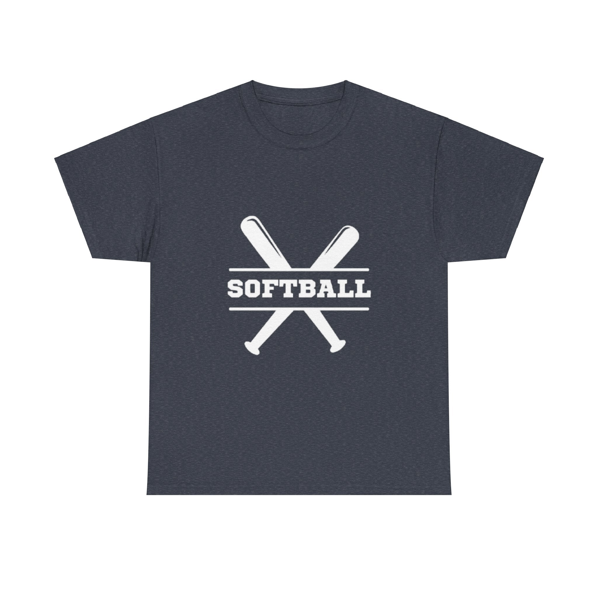 Unisex Heavy Cotton Tee - Softball Printed T-Shirt