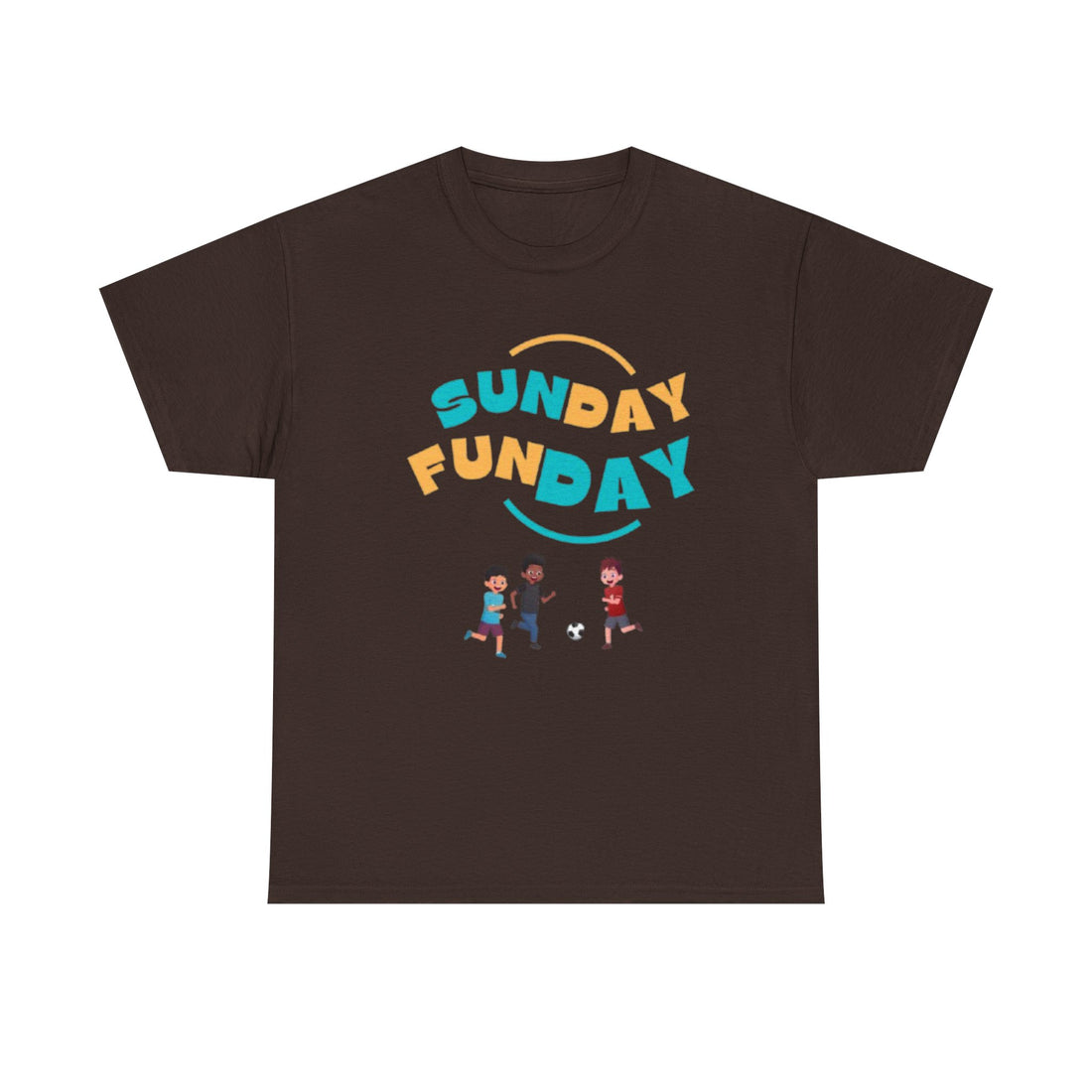 Unisex Heavy Cotton Tee - Sunday Funday Printed T-Shirt - Comfortable Casual Wear Tee - Unique Graphic Tee - Gift