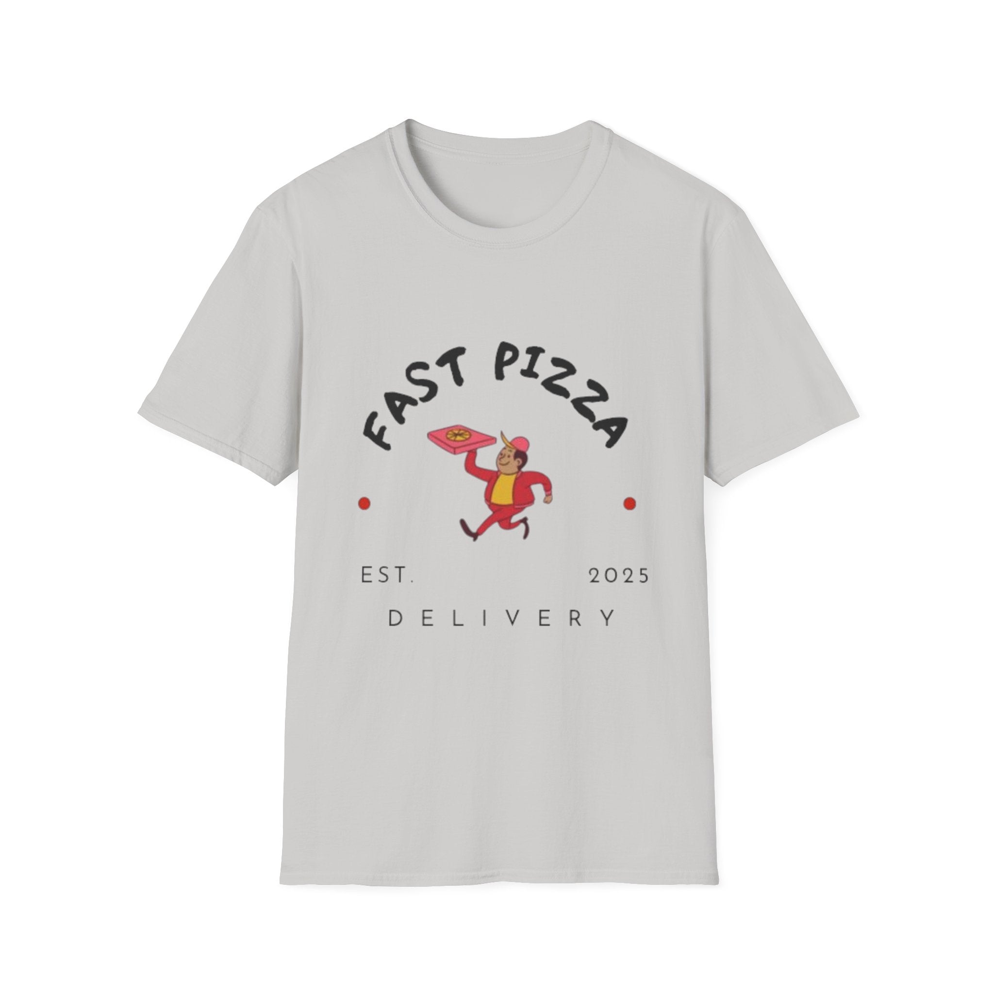 Fast Pizza Unisex T-Shirt – Fun Foodie Graphic Tee, for Pizza Lovers .