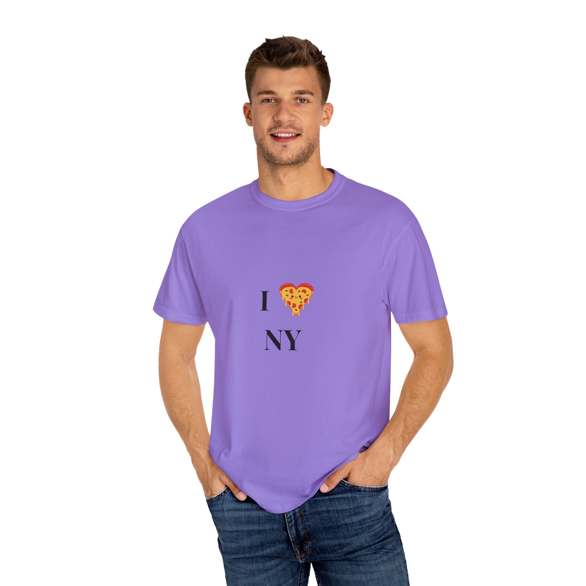 I ❤️ NY Pizza Unisex Garment-Dyed T-Shirt | Perfect for Food Lovers & NYC Enthusiasts