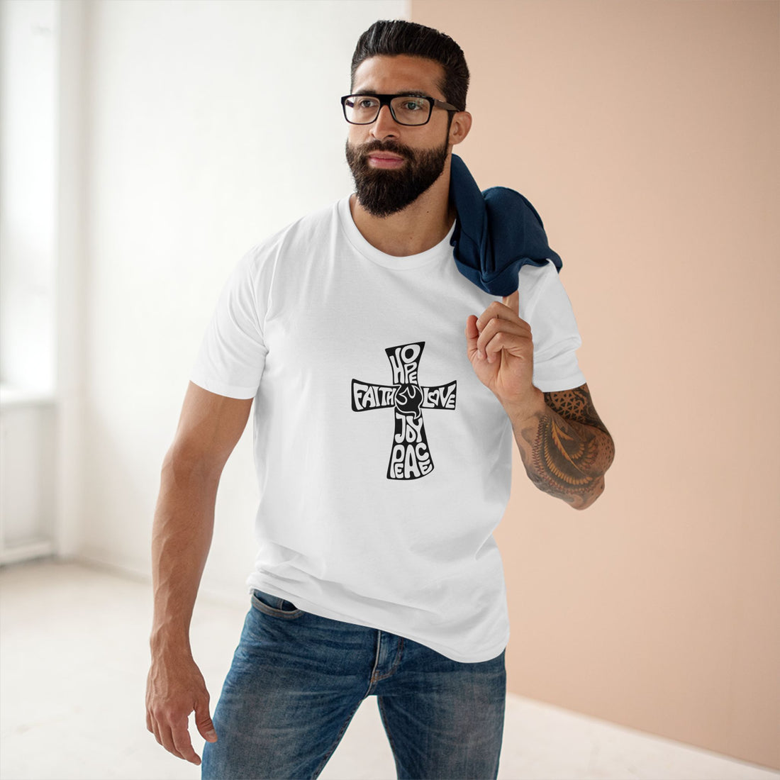Faith and Hope Graphic Tee – Featuring a beautiful Love, and Peace design