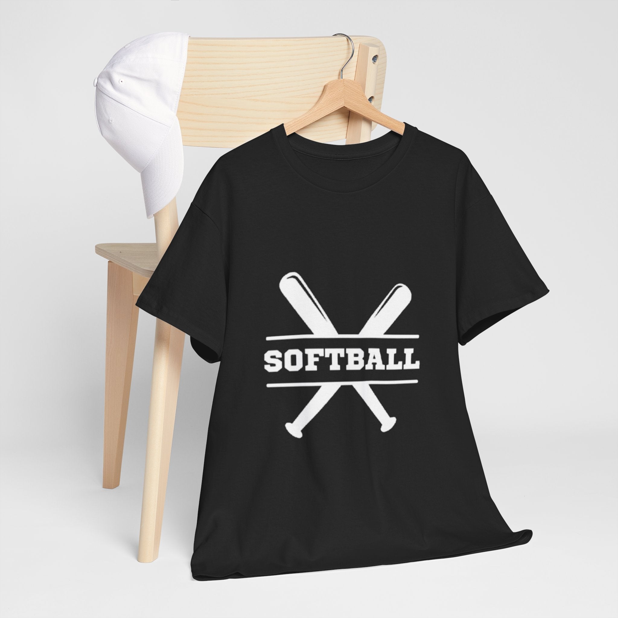 Unisex Heavy Cotton Tee - SoftBall Printed T-Shirt - Comfortable Casual Wear Tee - Unique Graphic Tee - Gift