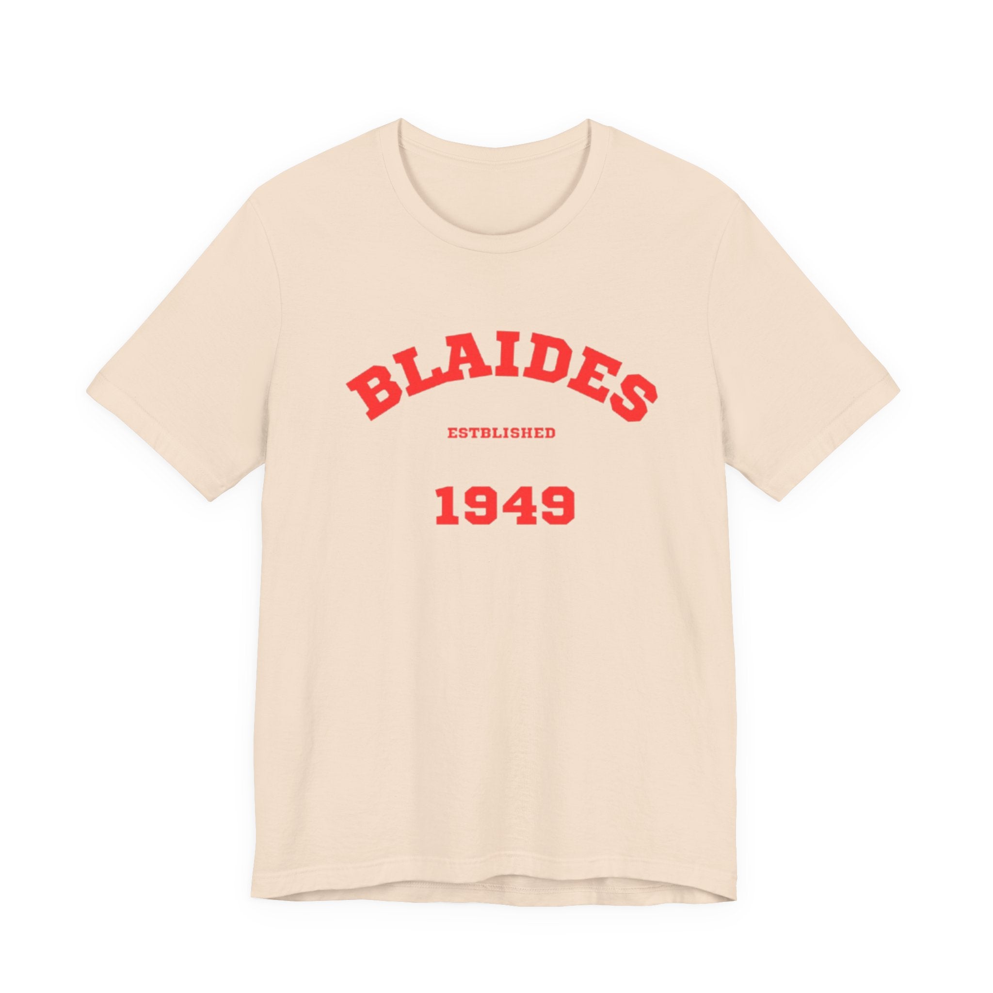 Unisex Graphic Tee - Eco-Friendly Unisex Jersey T-Shirt - Comfortable Casual Wear Tee - Blaides 1949 Printed Tee - Gift