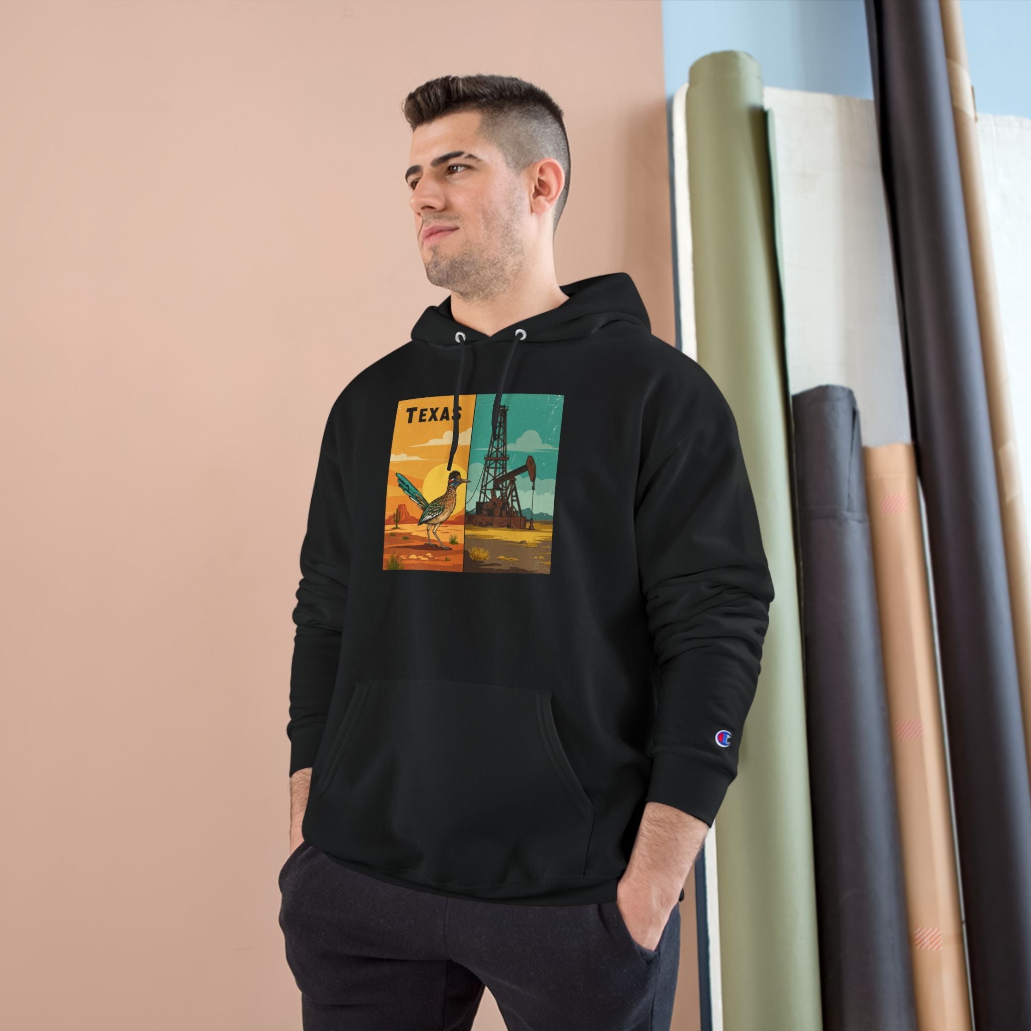 Texas Champion Hoodie - Vintage-Inspired Design for Comfort and Style