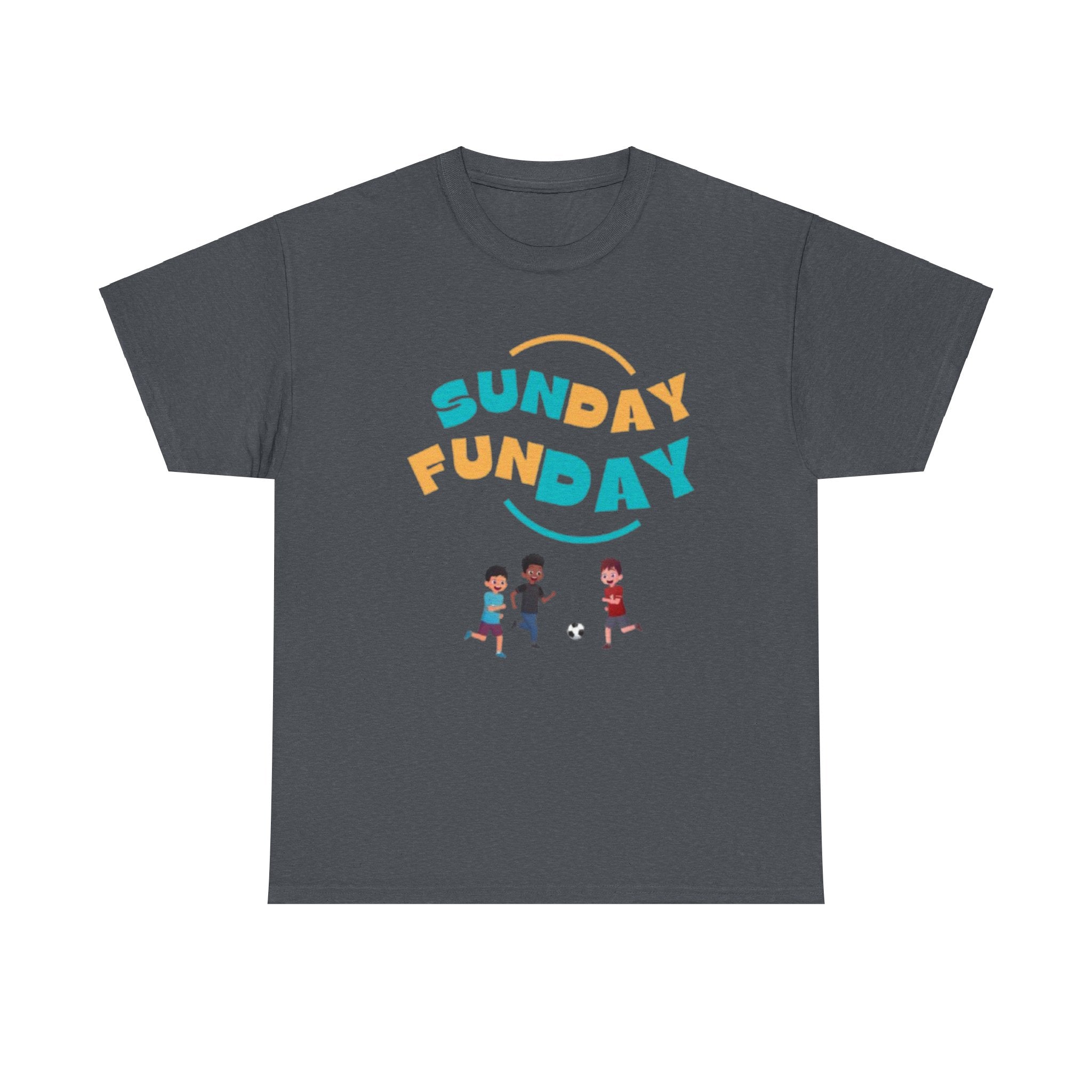 Unisex Heavy Cotton Tee - Sunday Funday Printed T-Shirt