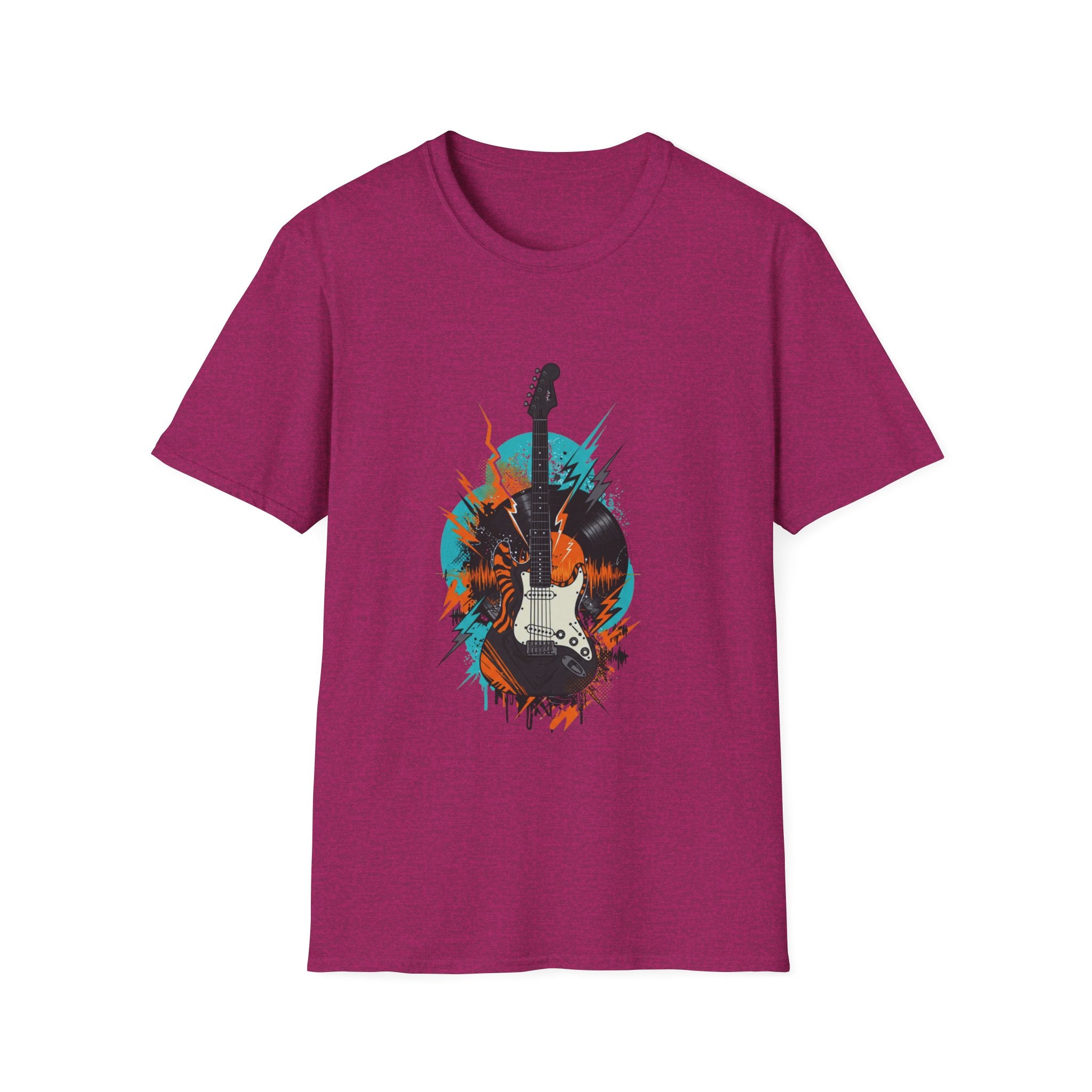 Rock & Roll Guitar Unisex T-Shirt, Casual Music Tee, Gift for Musicians, Concert Outfit, Festival Apparel