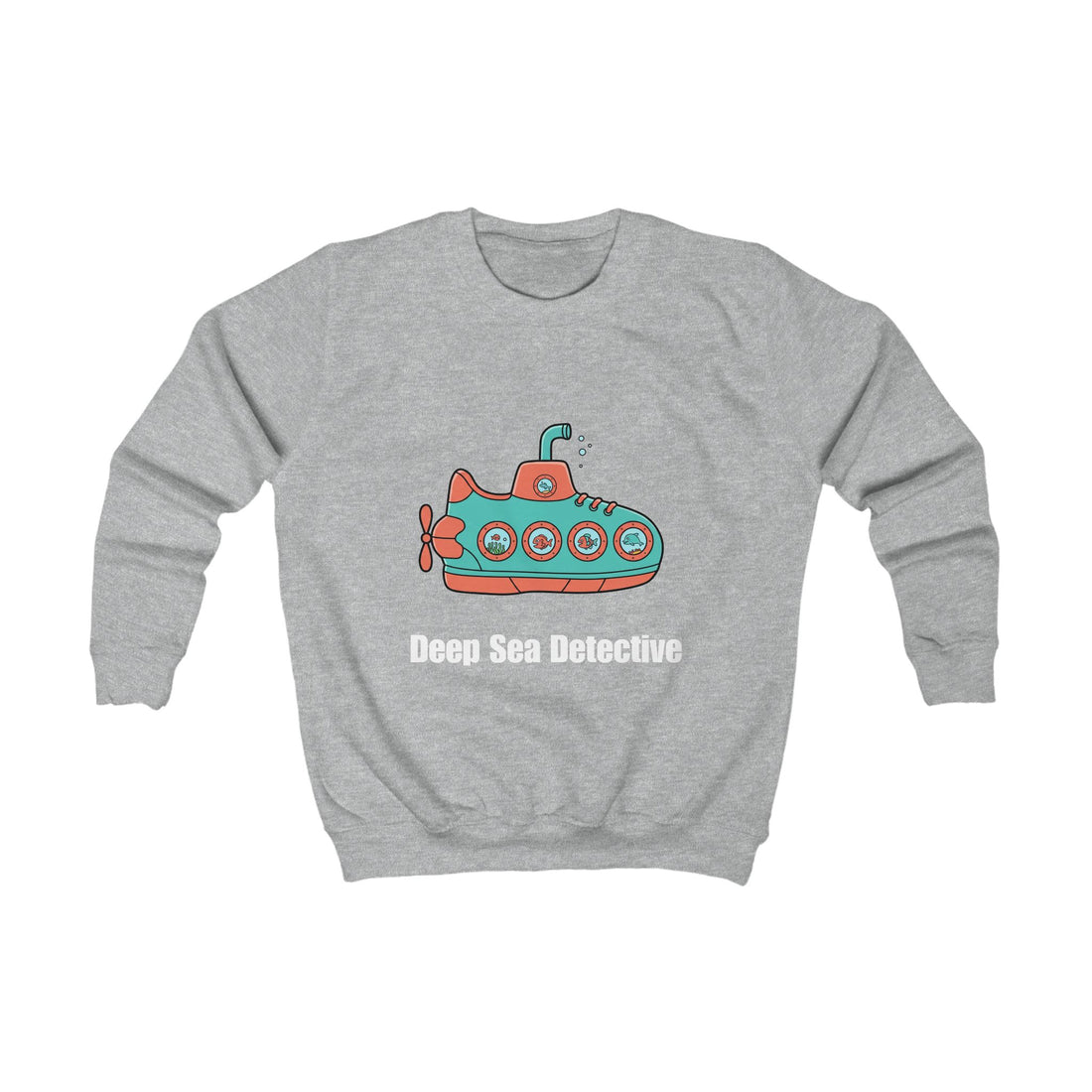 Kids Deep Sea Detective Sweatshirt - Fun Submarine Design for Adventure Lovers
