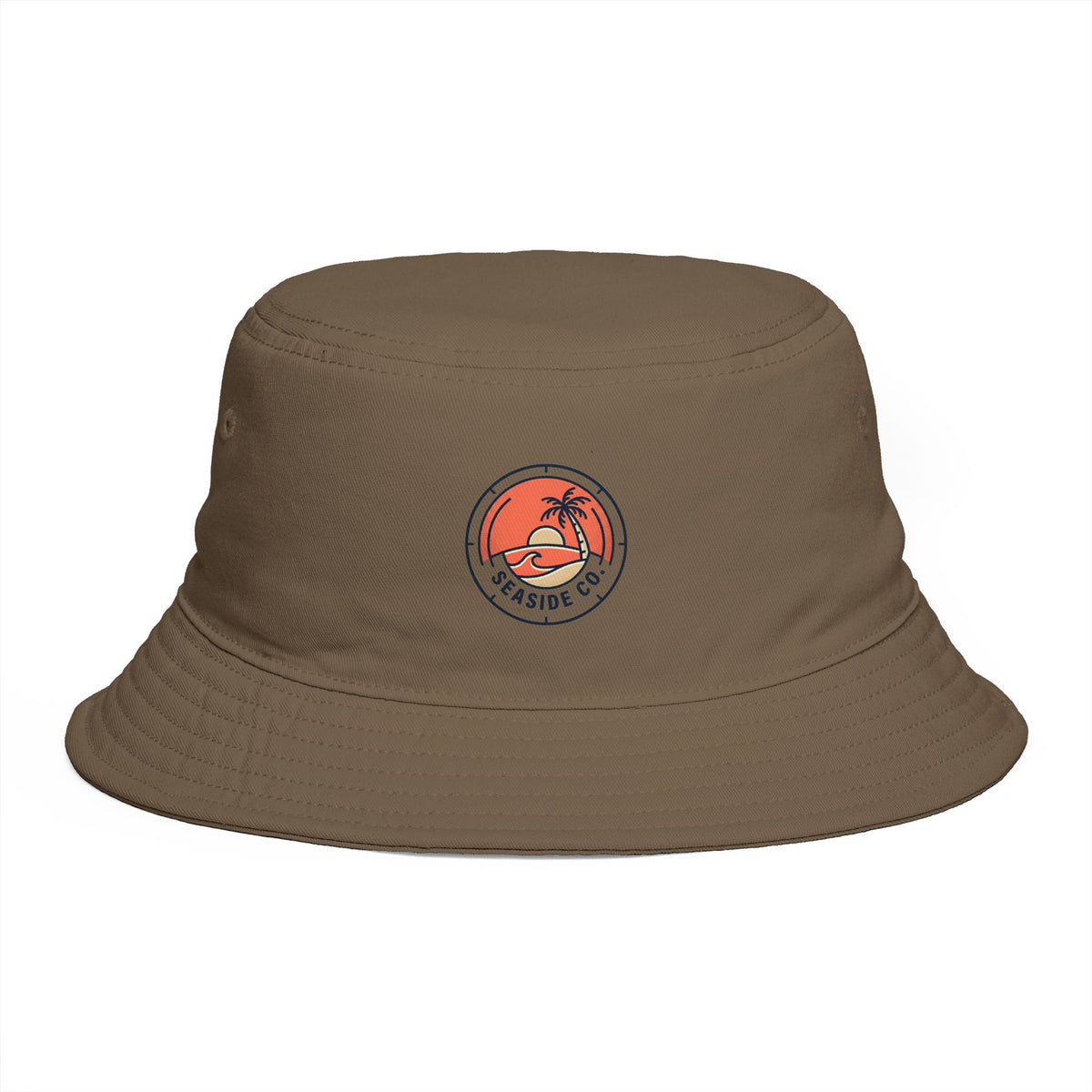 Sunset Palm Bucket Hat — Tropical Surf Vibes Hat