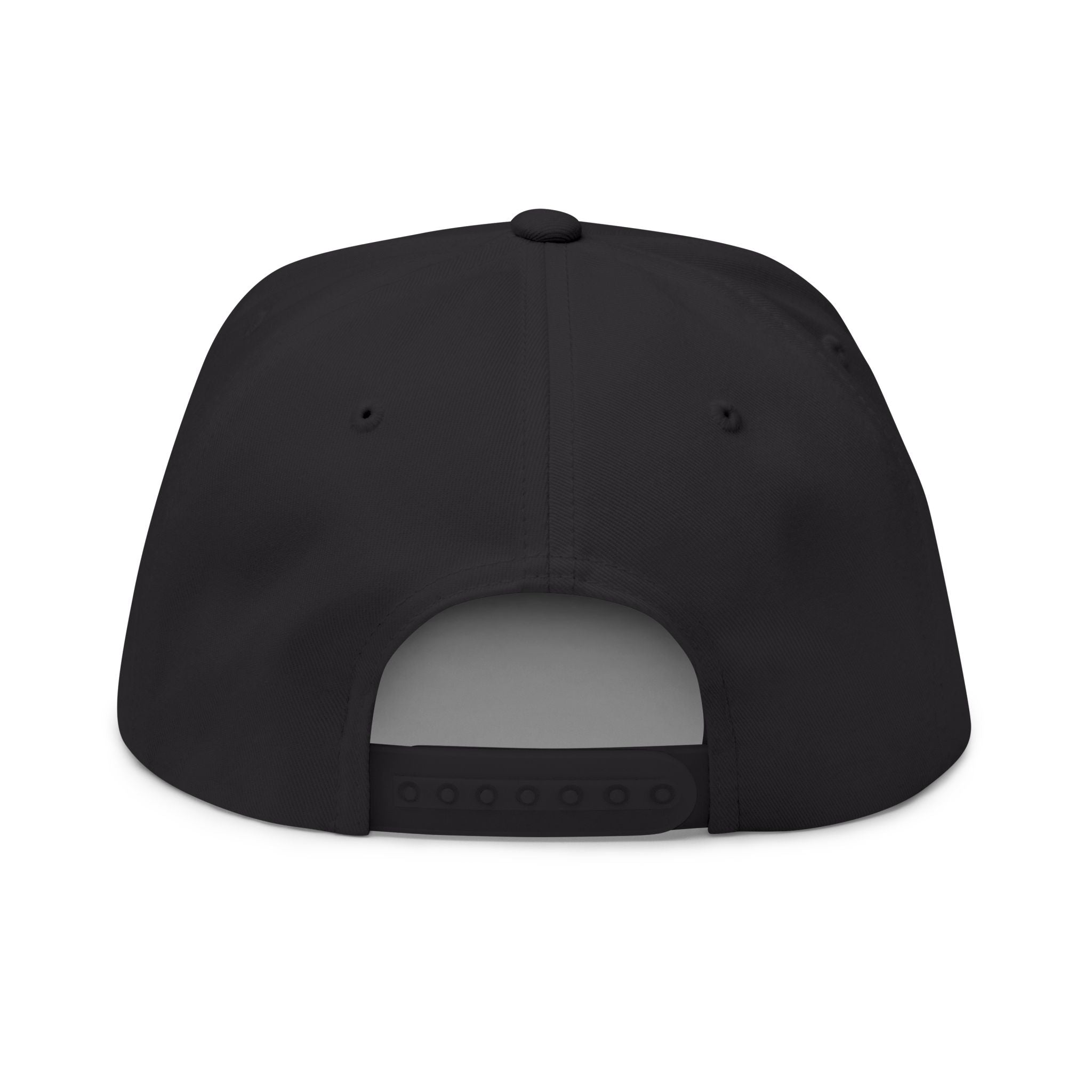 Flat Bill Cap — Embroidered Flat-Brim Hat