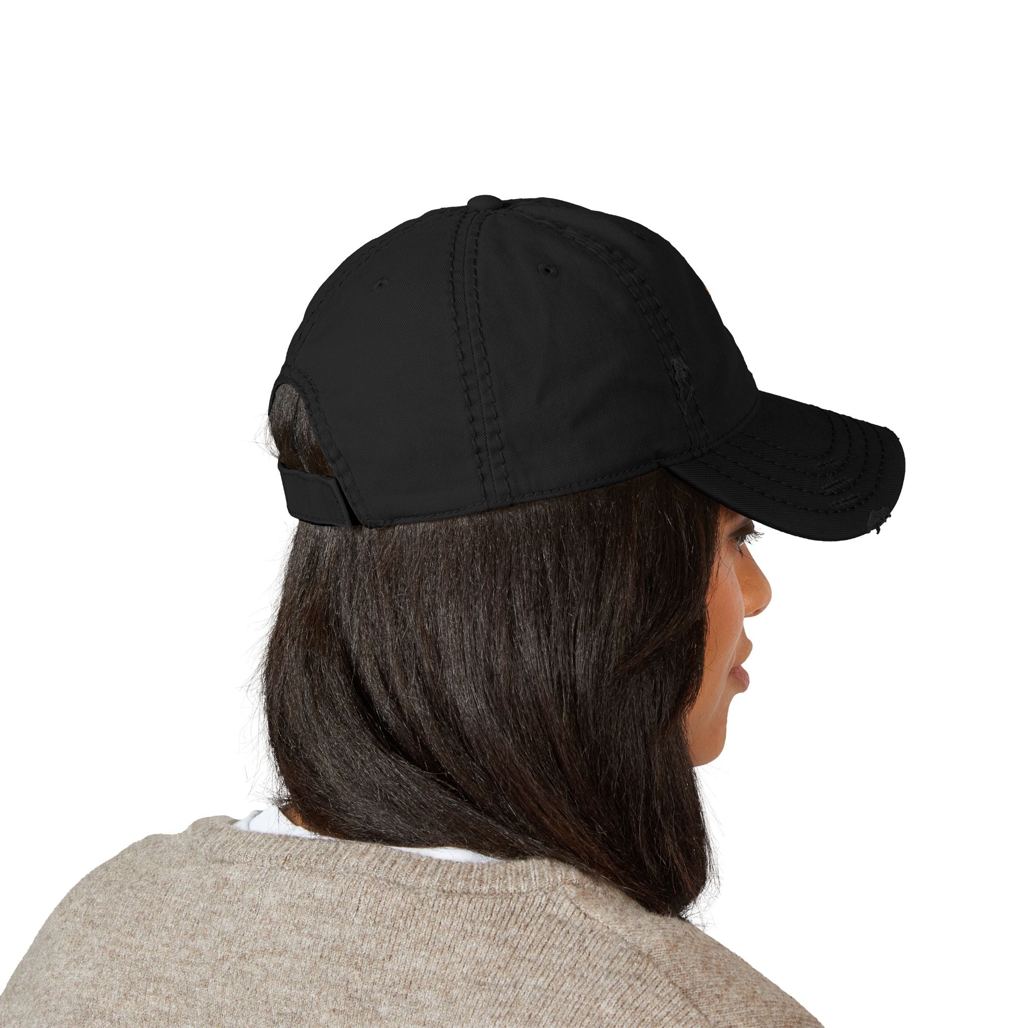 Distressed Dad Hat - I ❤️ NY Embroidery - Casual Fashion for Urban Explorers