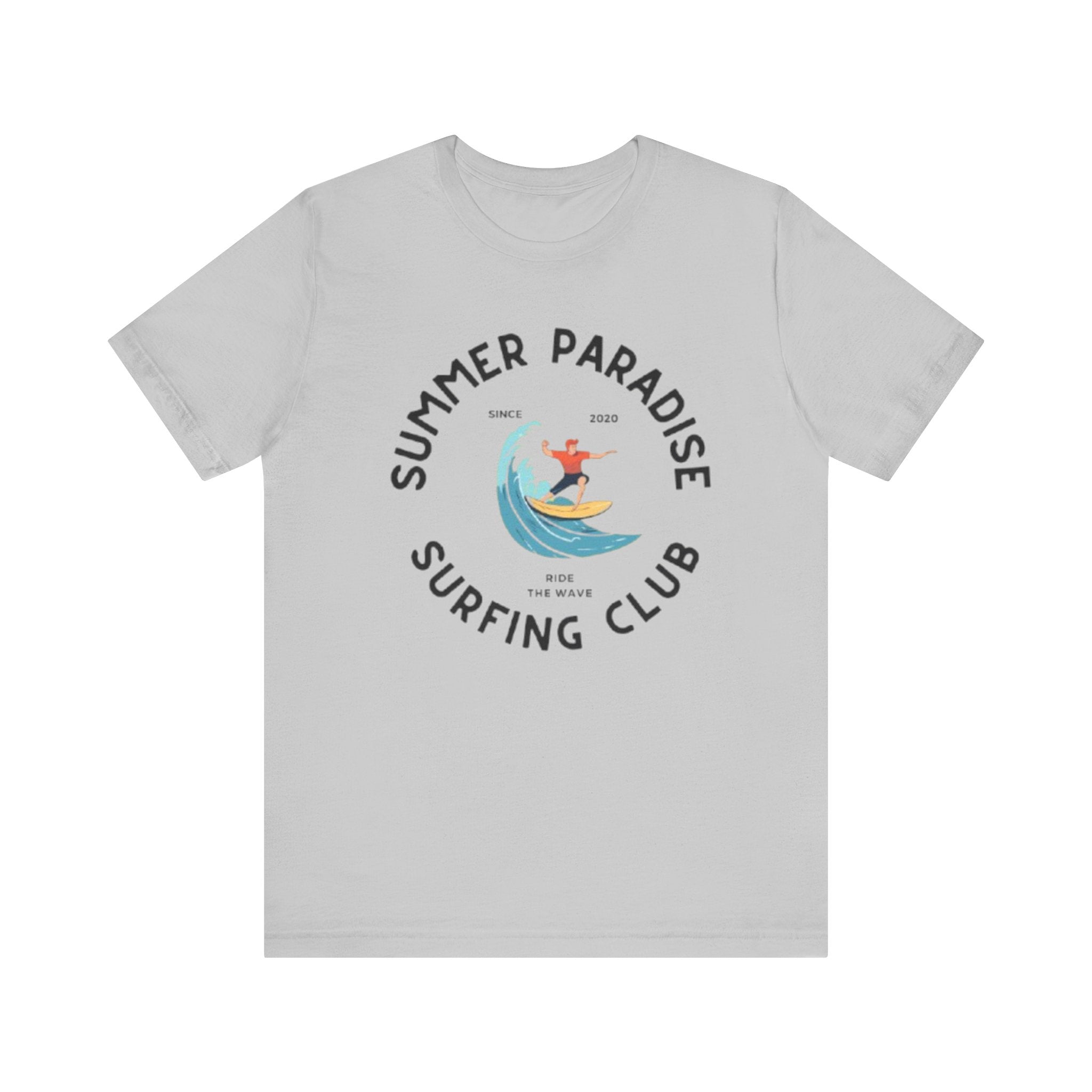 Unisex Graphic Tee - Paradise Club Printed Eco-Friendly Jersey T-Shirt