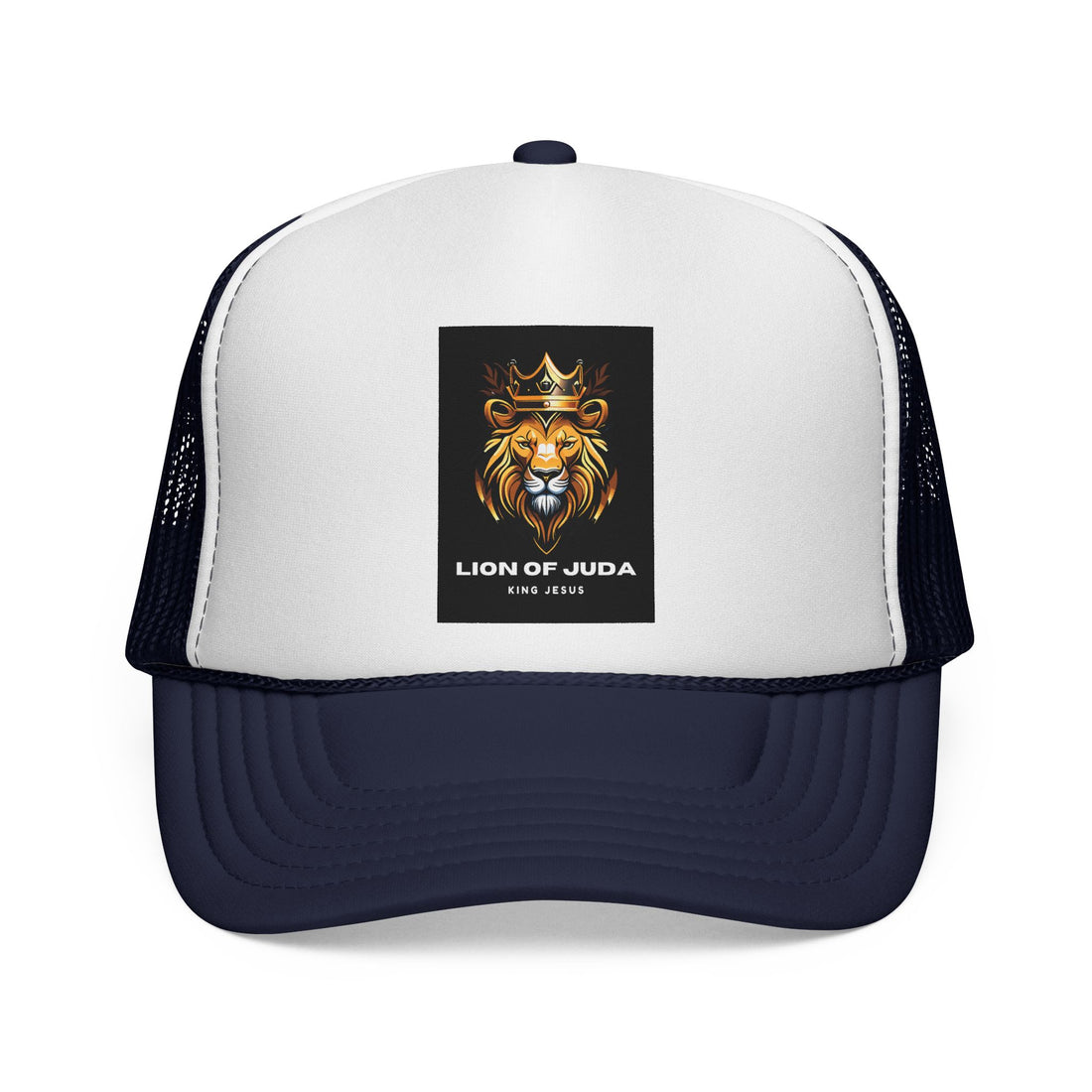 Lion of Judah Trucker Cap, Faith-Based Snapback Hat, Christian Gift, Casual Style, Outdoor Adventure, King Jesus Apparel