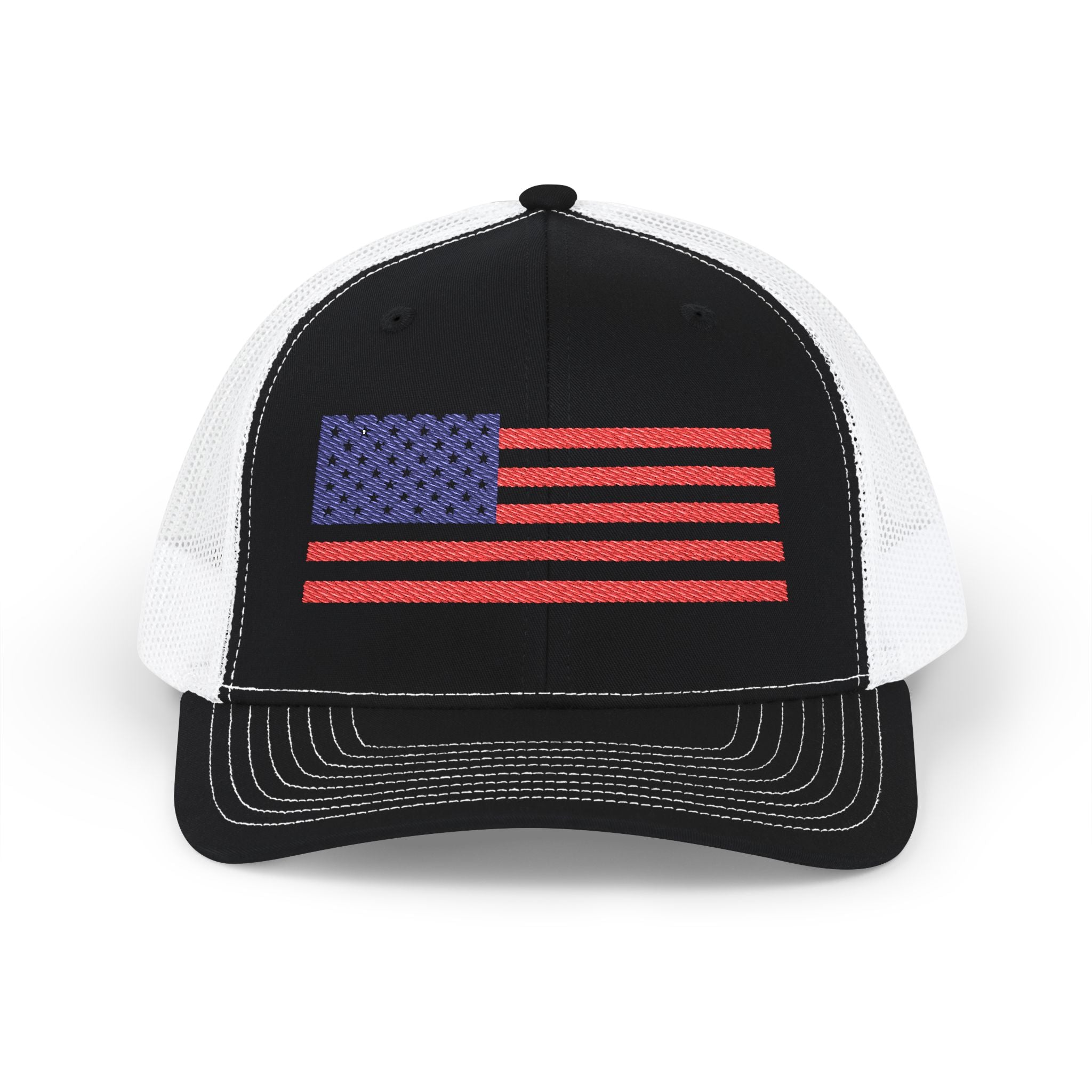 USA Flag Embroidered Snapback Trucker Cap, Perfect Gift for Patriotic Event