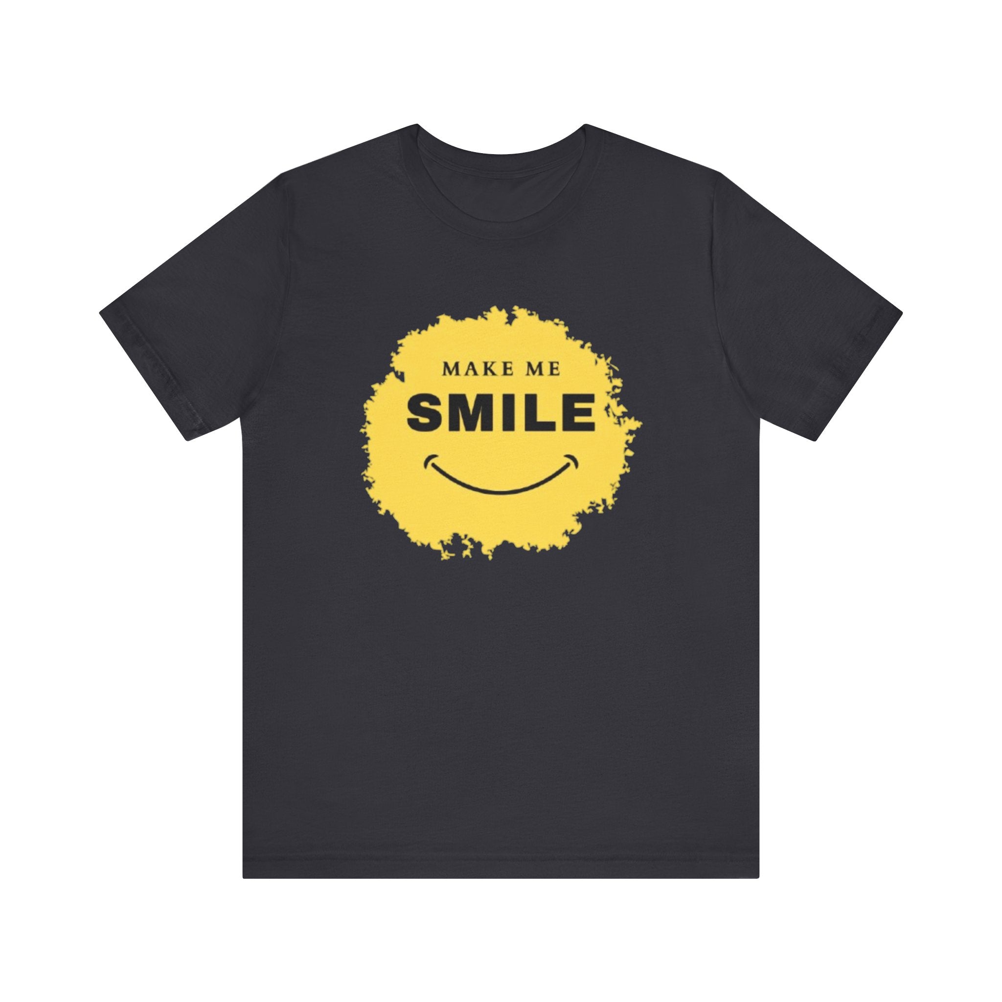 Unisex Graphic Tee - Make Me Smile Printed Tee Eco-Friendly Jersey Tee