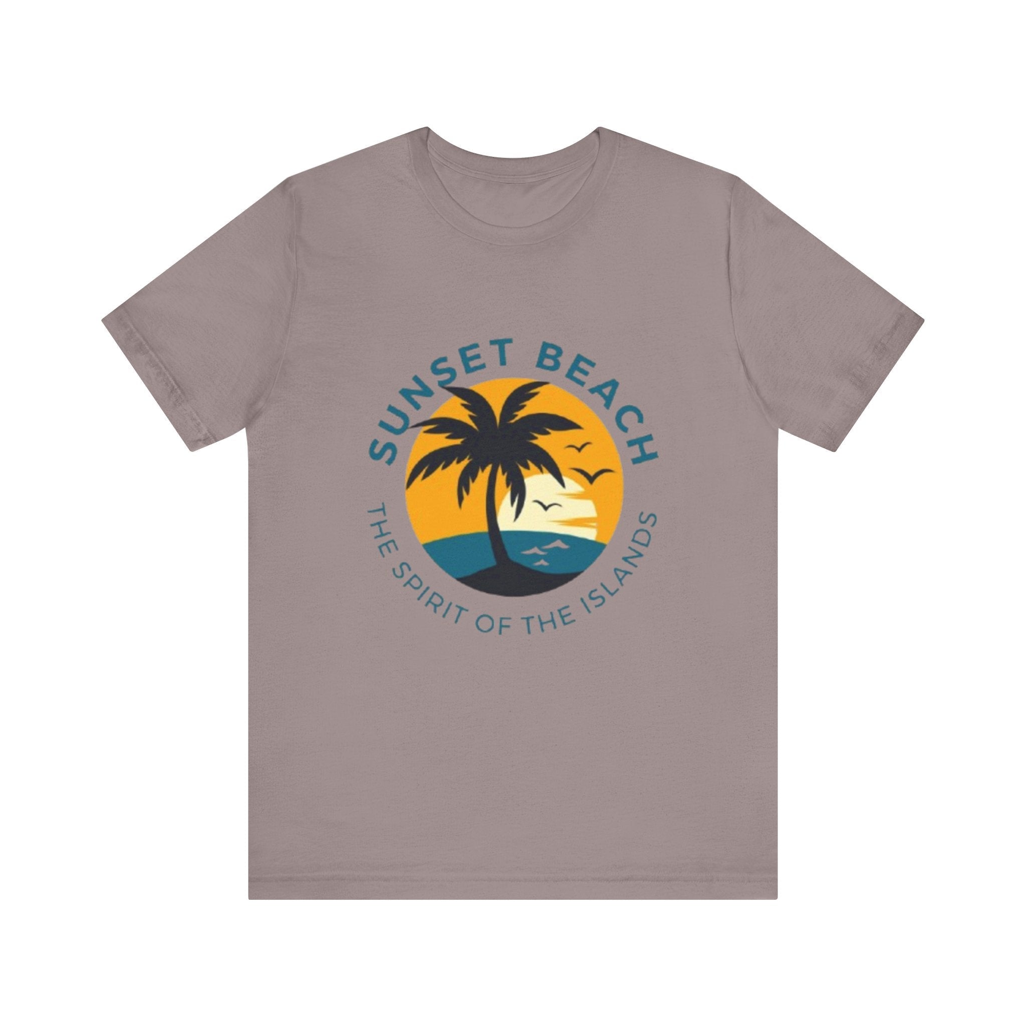 Unisex Graphic Tee - Sunset Beach Printed Tee -Eco-Friendly Gift Shirt
