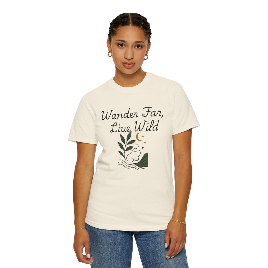 Wander Far, Live Wild T-Shirt - Comfortable Unisex Tee for Nature Lovers