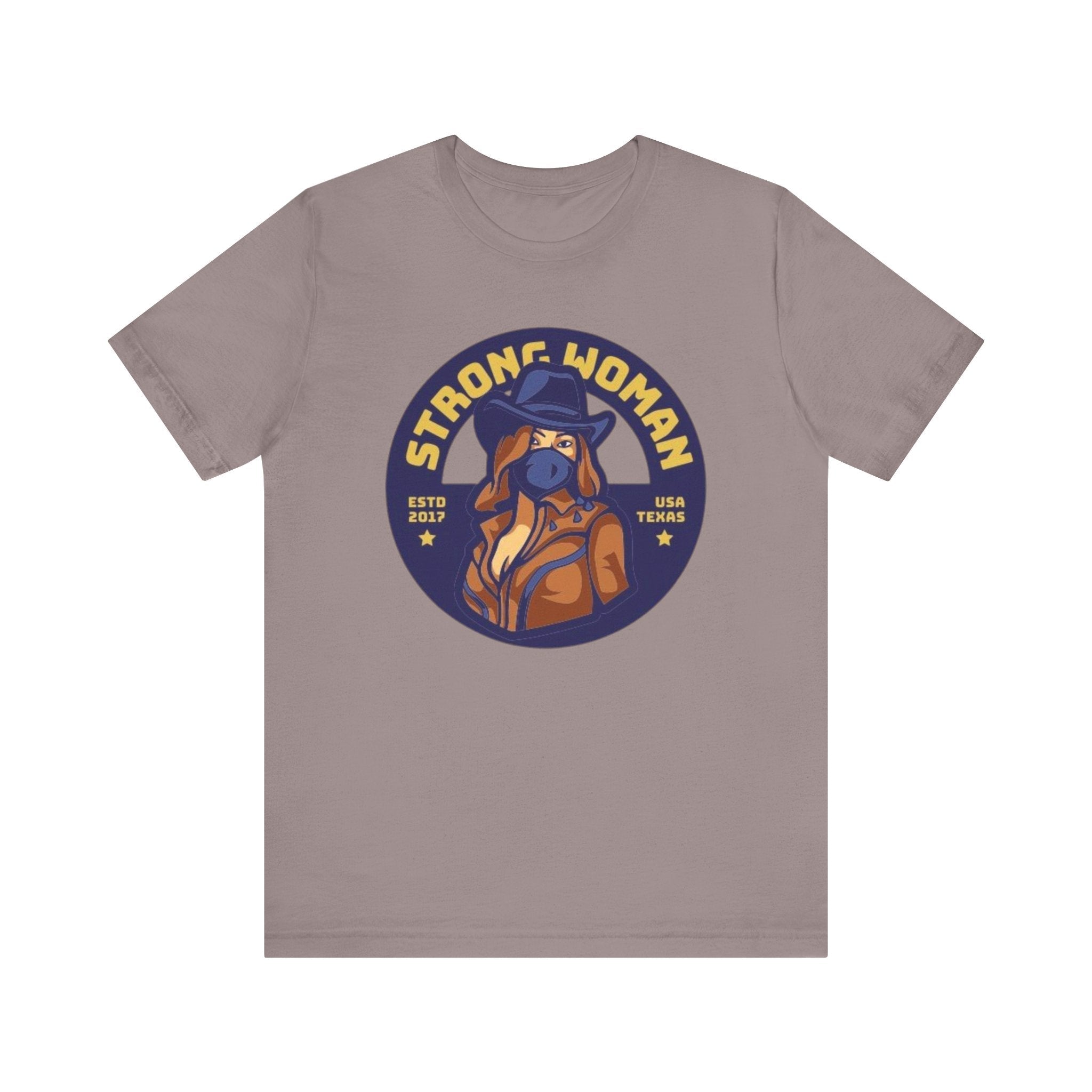 Unisex Graphic Tee - Strong Woman Printed Eco-Friendly Jersey T-Shirt.